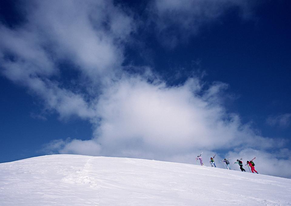 Free download high resolution image - free image free photo free stock image public domain picture  Climber dressed in black, climbs up a snowy slope