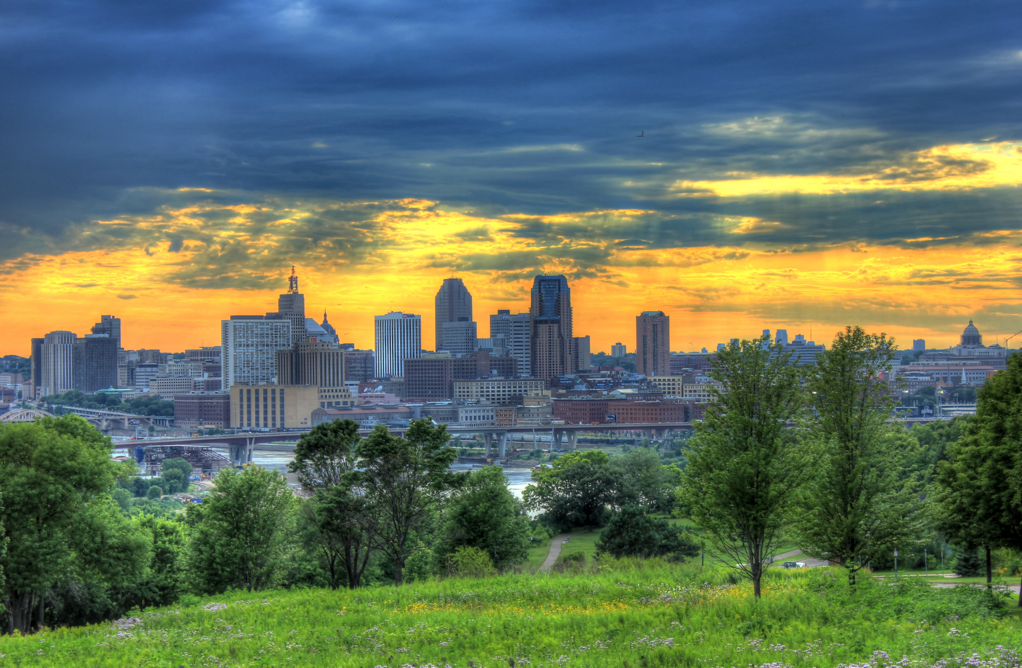 Free download high resolution image - free image free photo free stock image public domain picture -Dusk over St. Paul