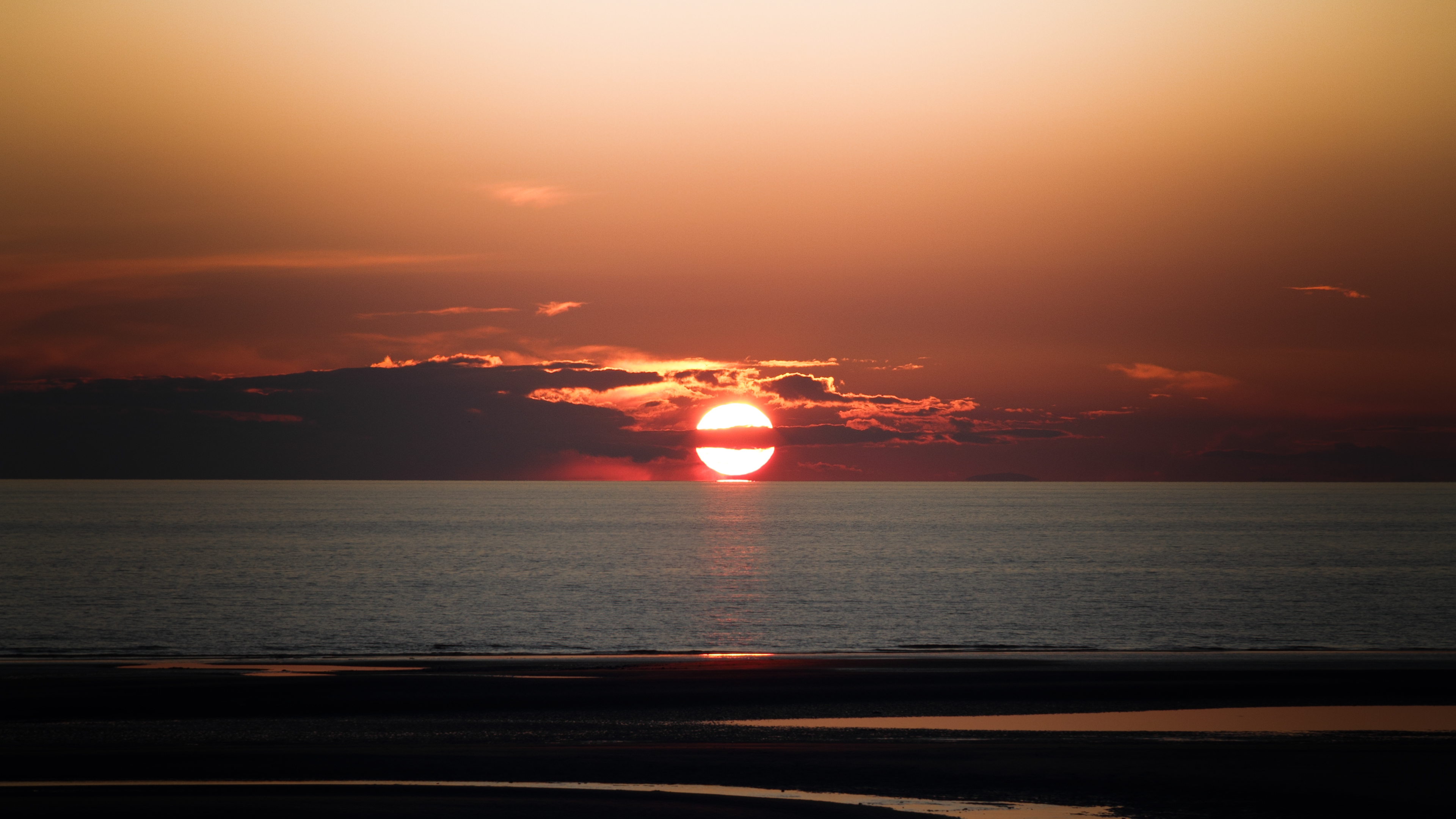 Free download high resolution image - free image free photo free stock image public domain picture -right sun in an orange sky with dark clouds at sunset