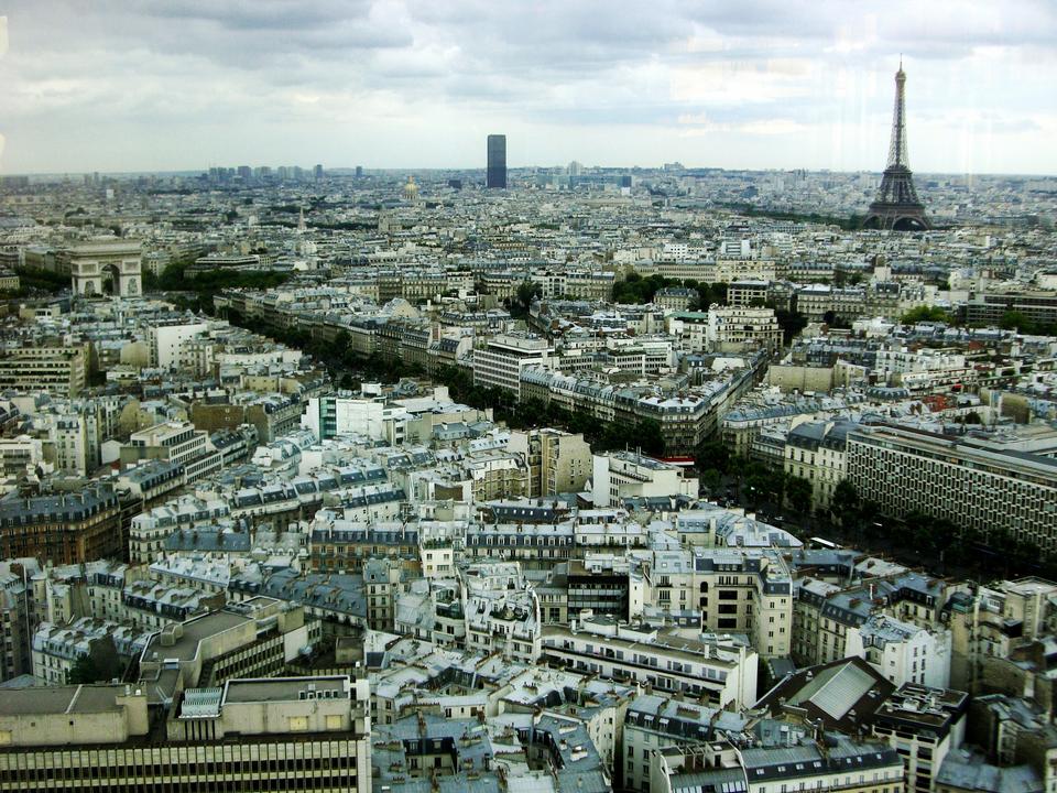 Free download high resolution image - free image free photo free stock image public domain picture  Aerial view of the Eiffel Tower from Notre Dame de Paris