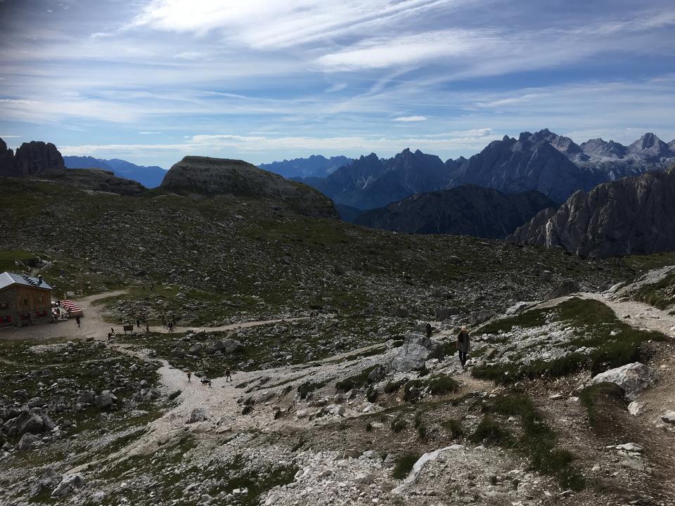 Free download high resolution image - free image free photo free stock image public domain picture  Dolomites mountain panorama and Locatelli Refuge