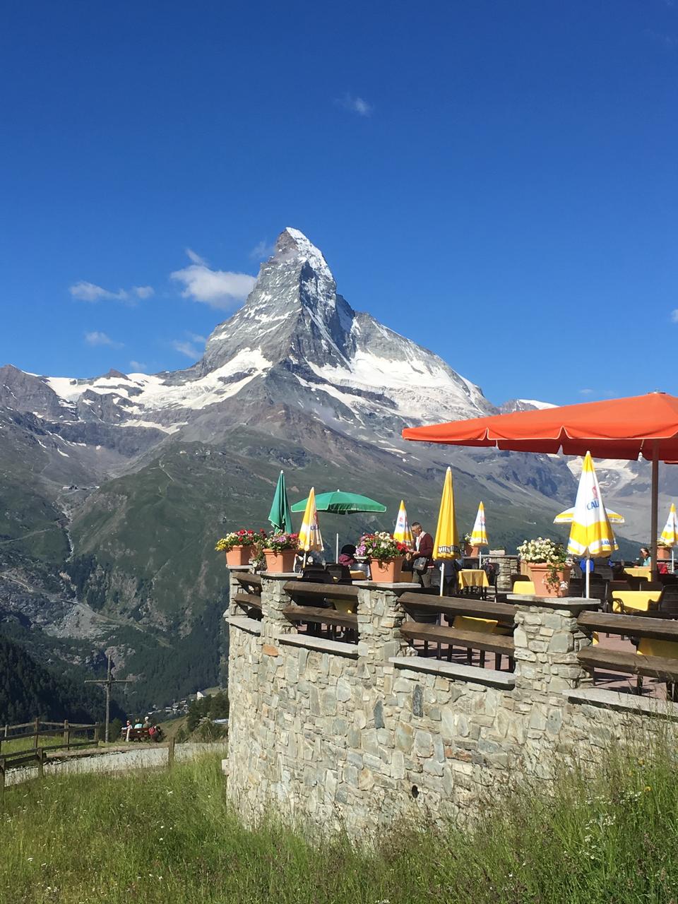 Free download high resolution image - free image free photo free stock image public domain picture  Tourist taking view of Matterhorn in autumn at outside restaurant