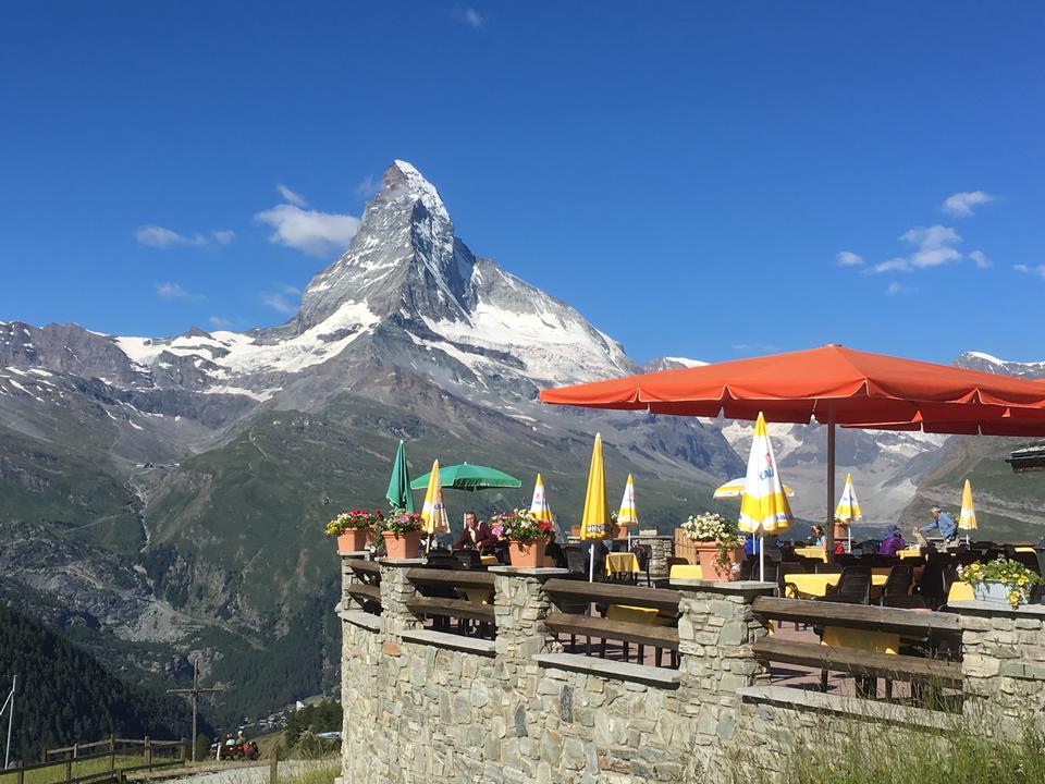 Free download high resolution image - free image free photo free stock image public domain picture  Tourist taking view of Matterhorn in autumn at outside restaurant