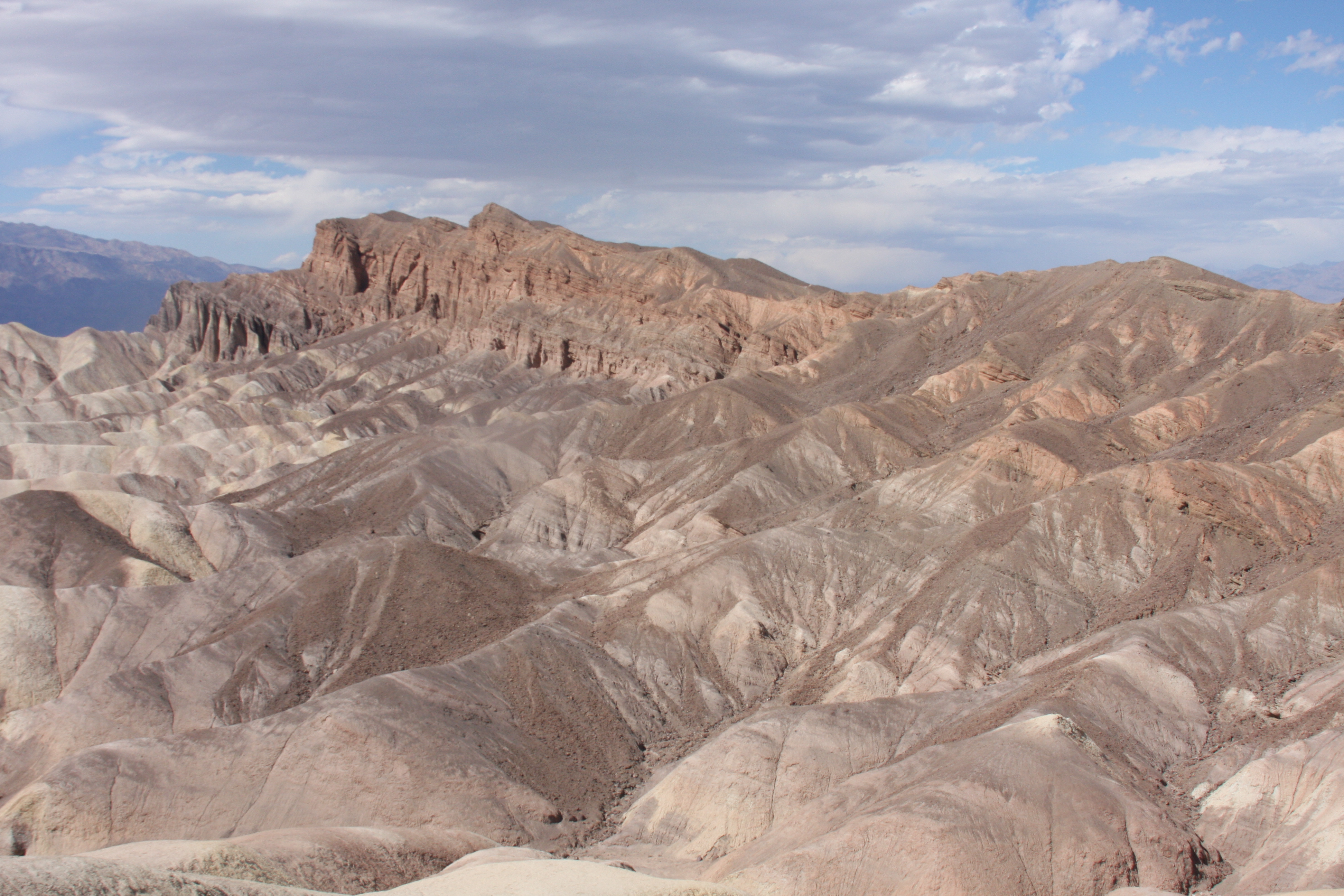 Free download high resolution image - free image free photo free stock image public domain picture -Moon Over Zabriskie Point Mudstones form Badlands Death Valley