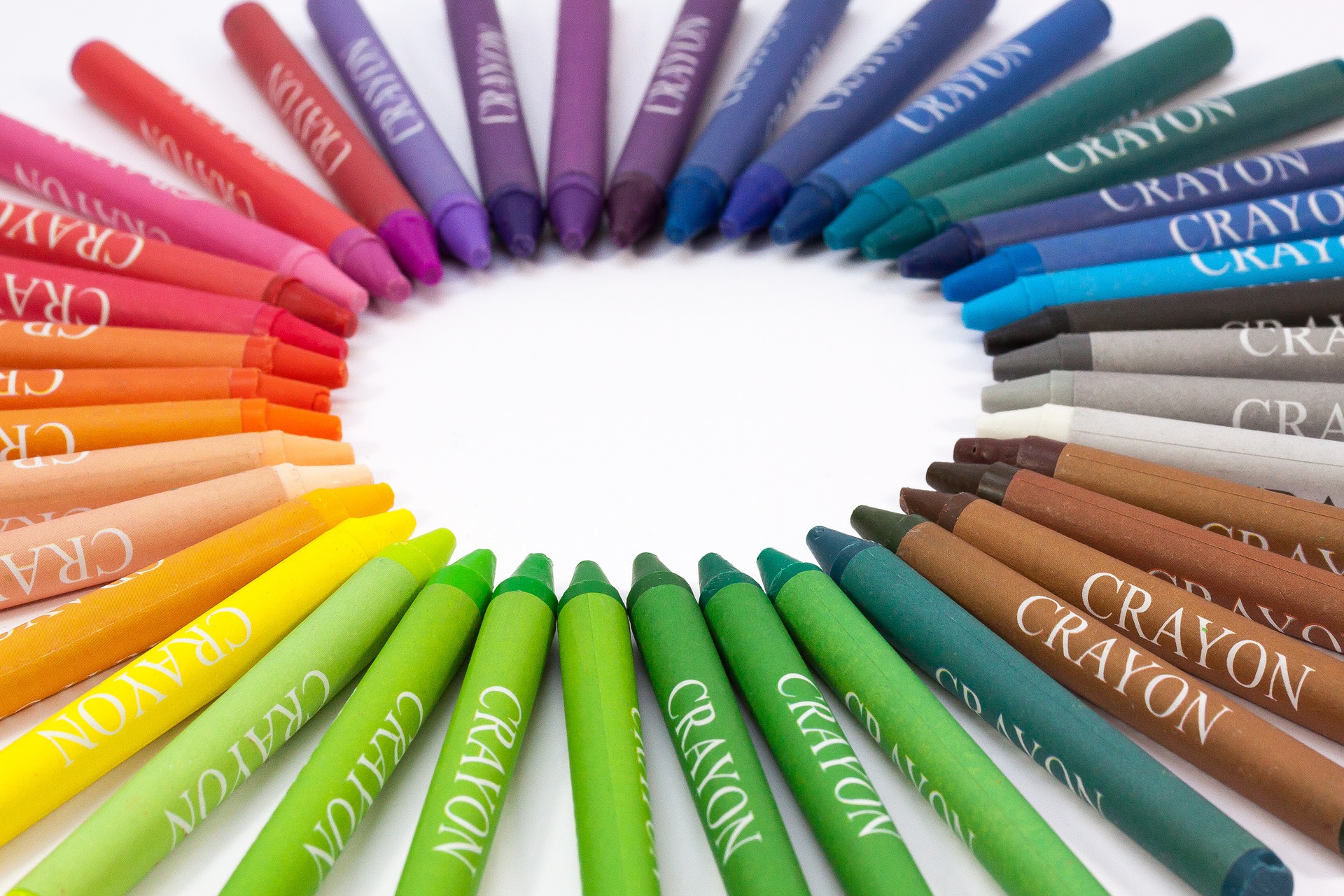 Free download high resolution image - free image free photo free stock image public domain picture -Colorful Crayons in a Slanted Row