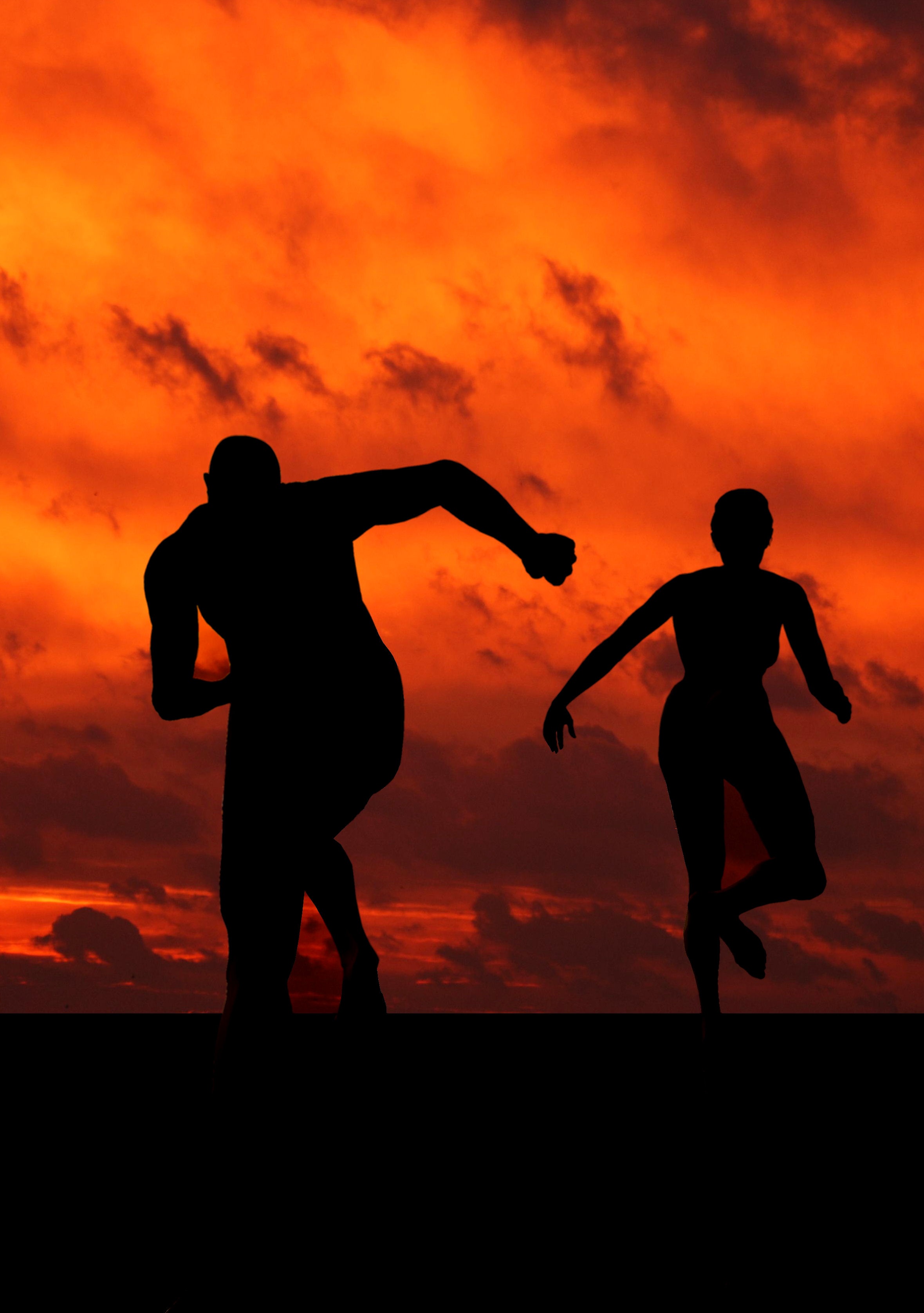 Free download high resolution image - free image free photo free stock image public domain picture -silhouette of two people who play soccer