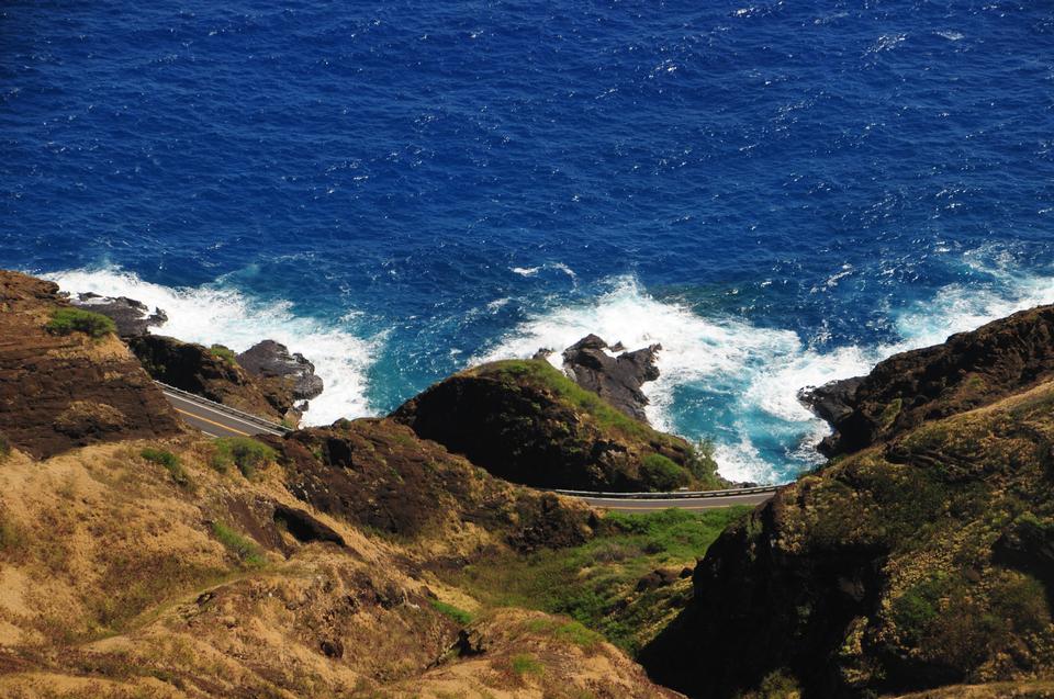 Free download high resolution image - free image free photo free stock image public domain picture  Hanauma Bay from atop Koko Head Crater