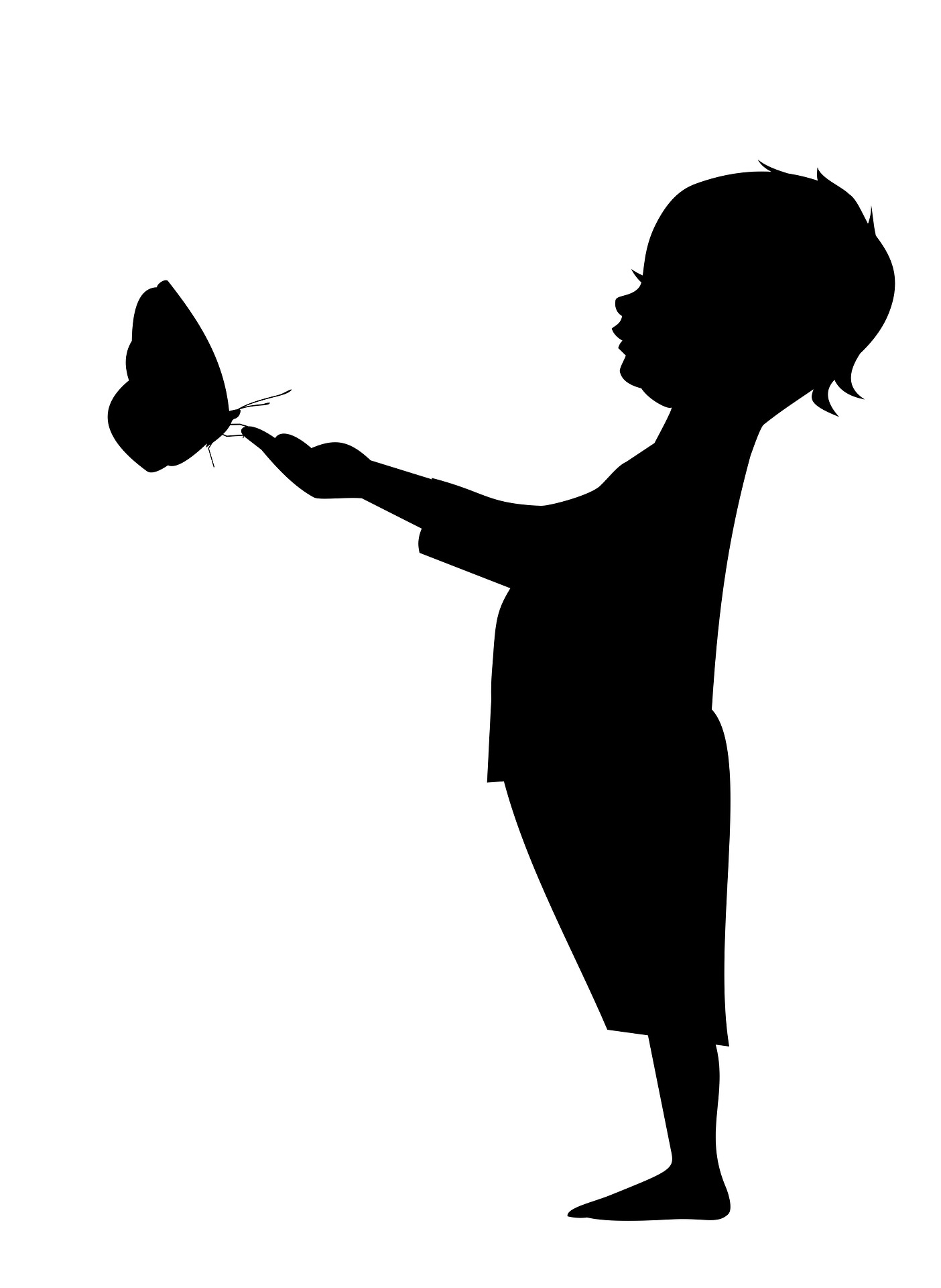 Free download high resolution image - free image free photo free stock image public domain picture -Silhouette of a baby with butterflies