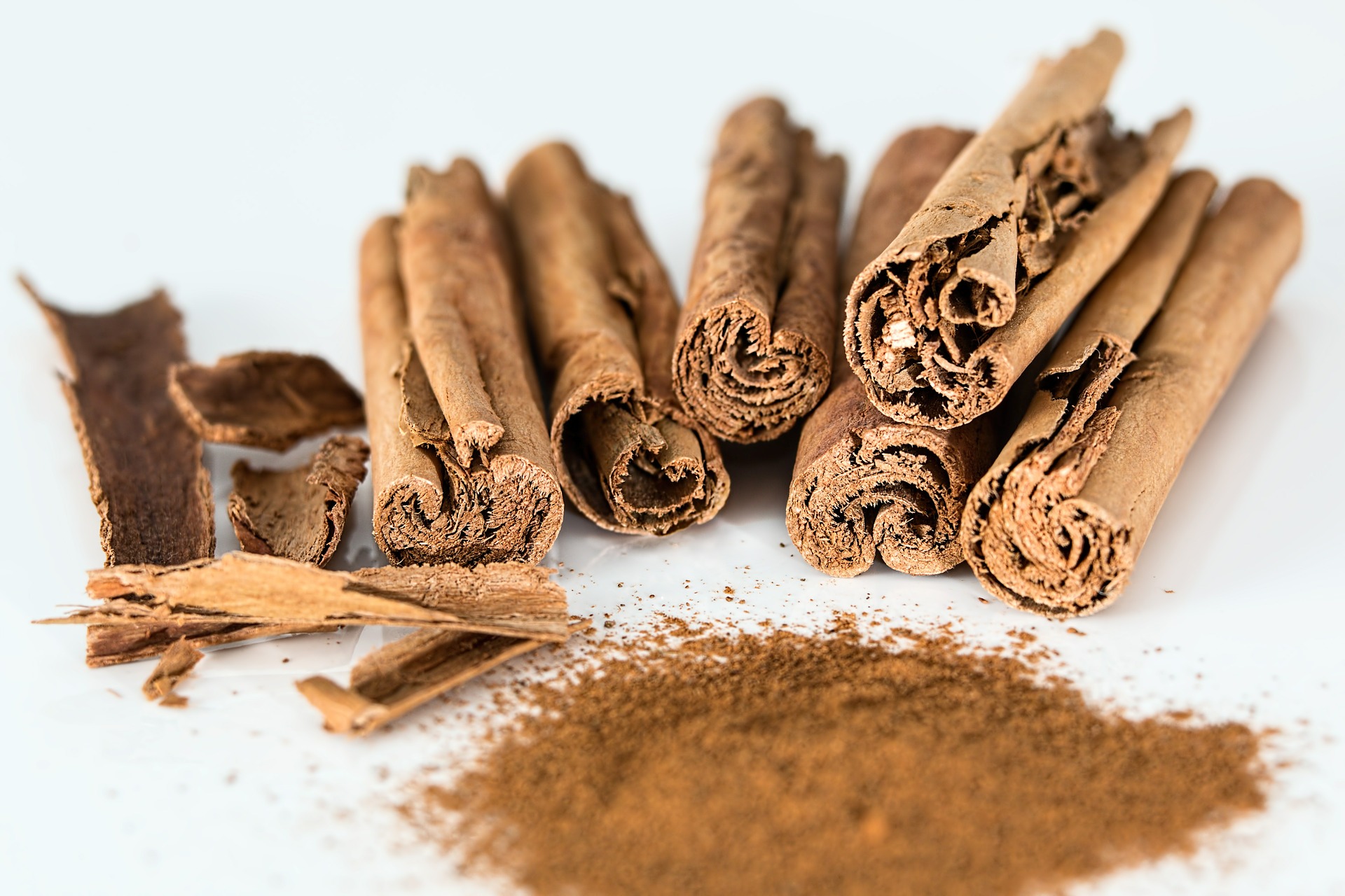 Free download high resolution image - free image free photo free stock image public domain picture -Cinnamon sticks with powder on white background