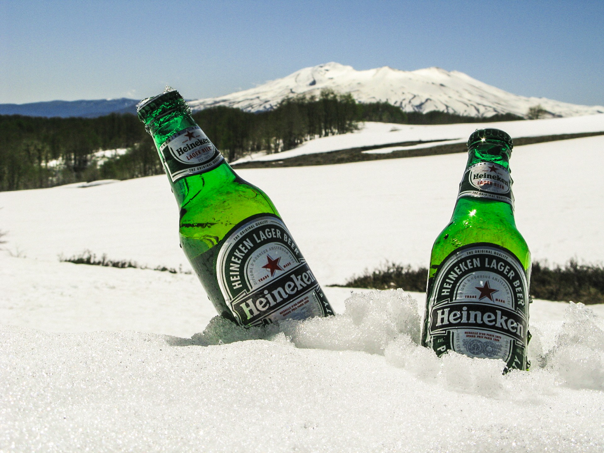 Free download high resolution image - free image free photo free stock image public domain picture -Glass bottles of beer in snow