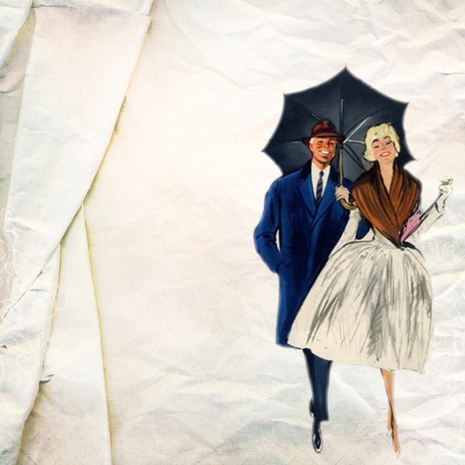 Free download high resolution image - free image free photo free stock image public domain picture  couple with black umbrella illustration painting