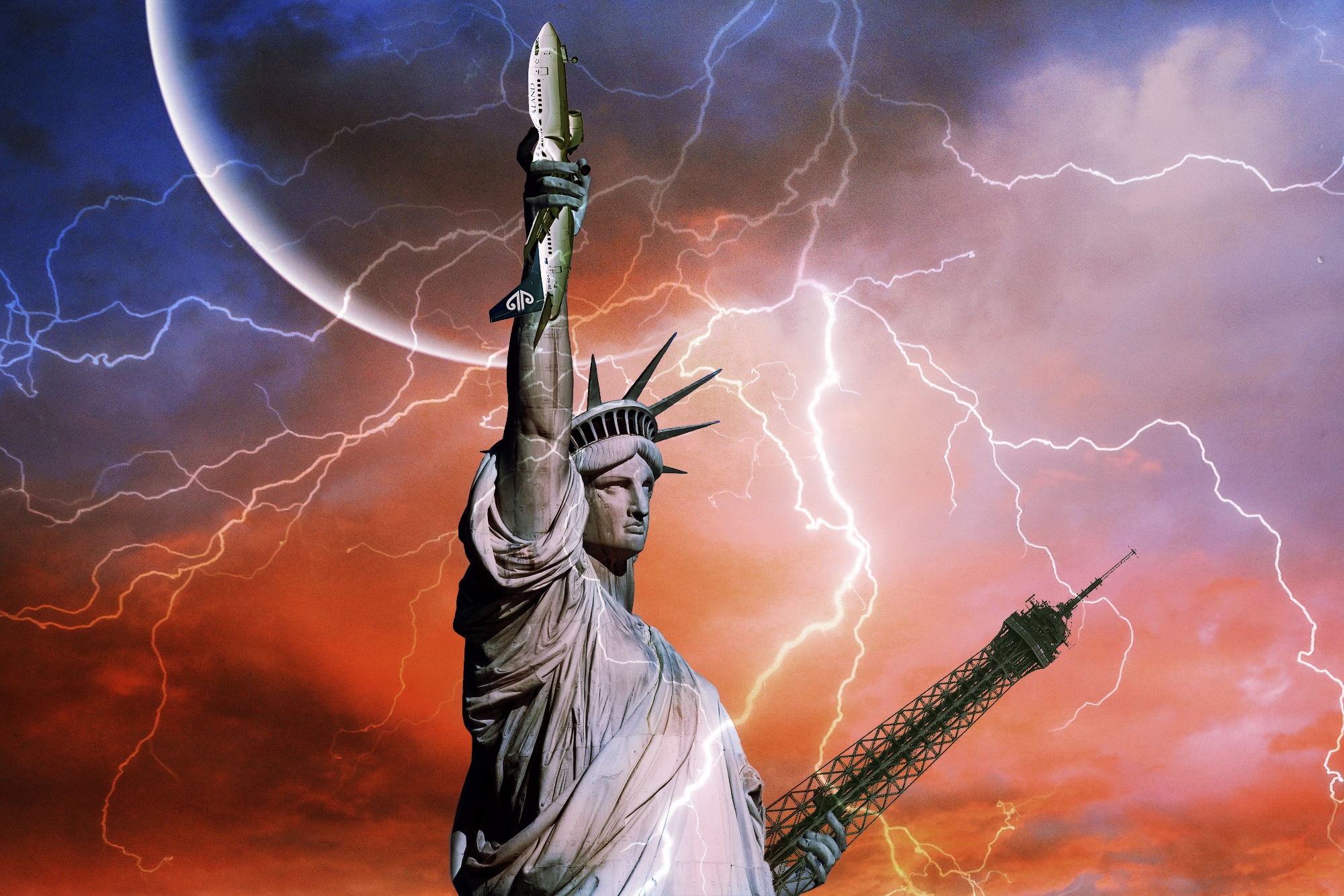 Free download high resolution image - free image free photo free stock image public domain picture -Statue of Liberty on the background of Thunder