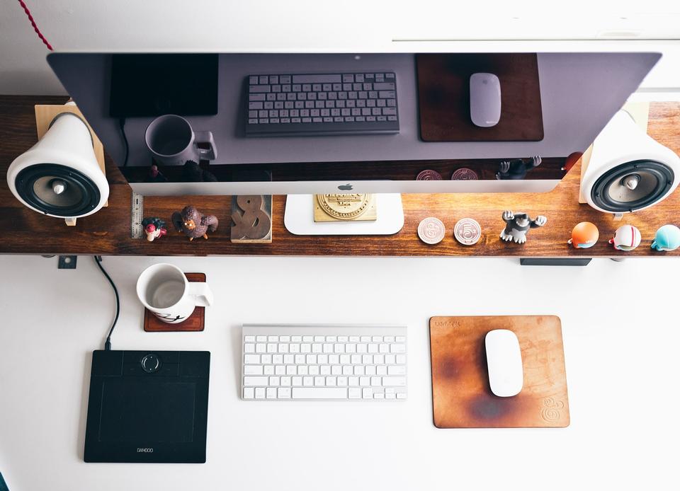 Free download high resolution image - free image free photo free stock image public domain picture  Business office top view computer monitor on white table