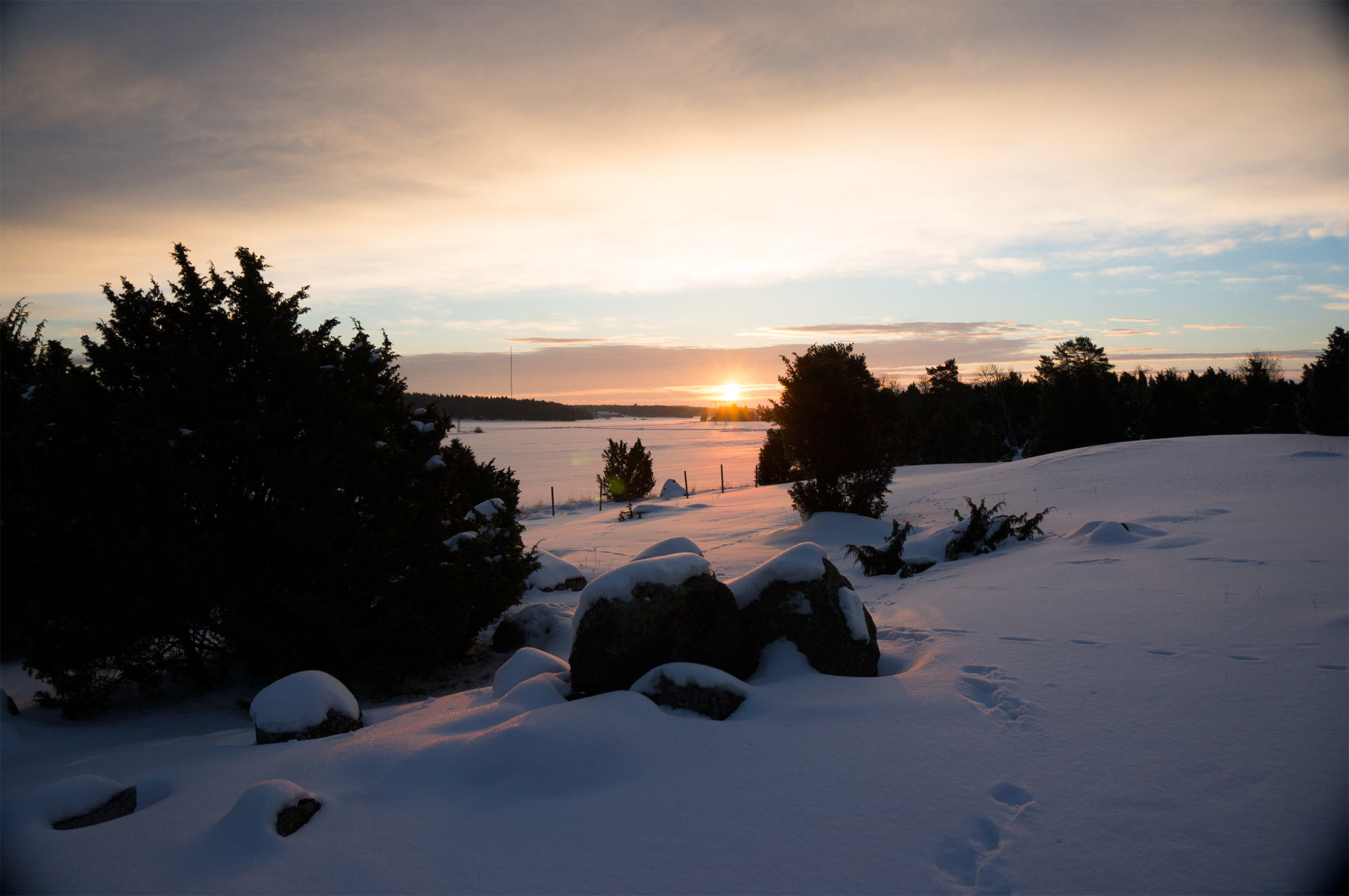 Free download high resolution image - free image free photo free stock image public domain picture -Beautiful winter landscape at sunset with snow