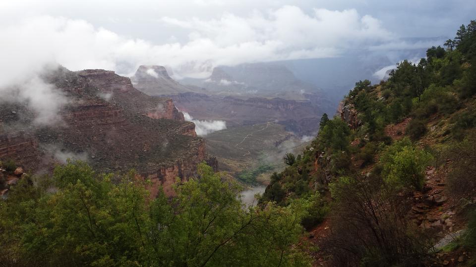 Free download high resolution image - free image free photo free stock image public domain picture  Bright Angel Trail winds into the Grand Canyon