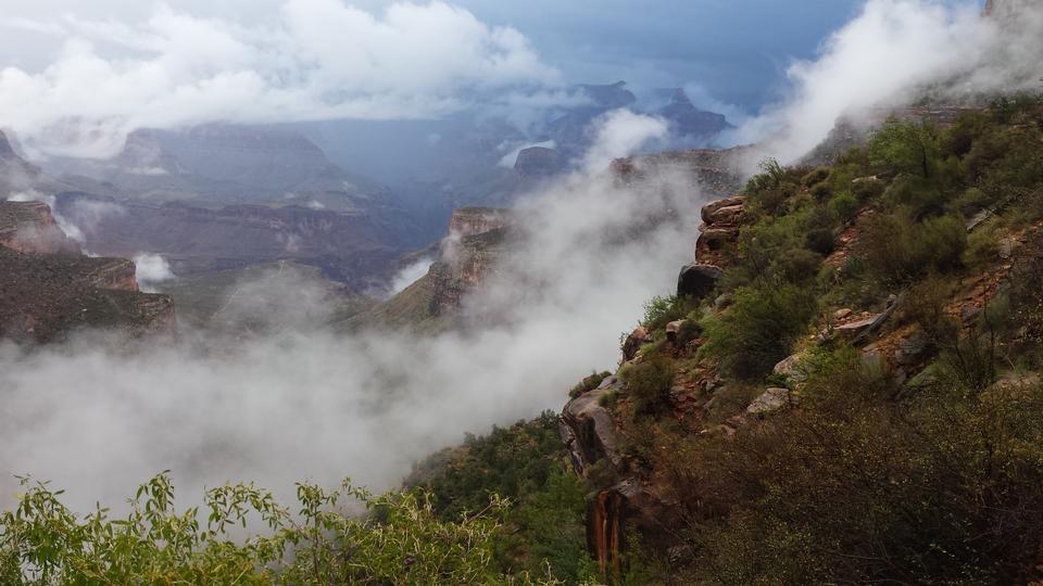 Free download high resolution image - free image free photo free stock image public domain picture  Bright Angel Trail winds into the Grand Canyon