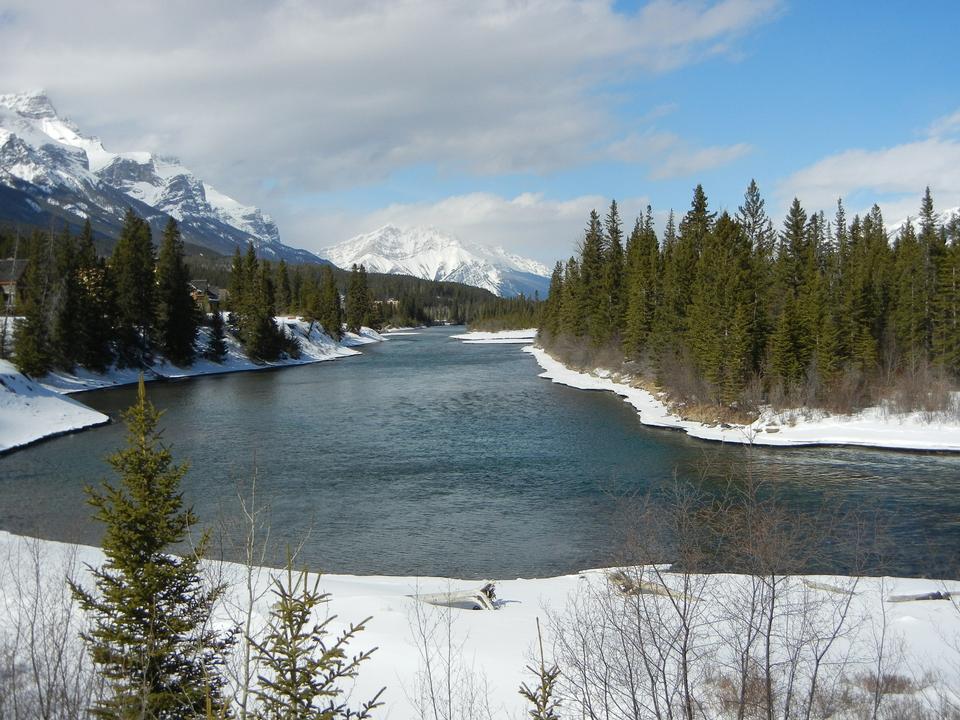 Free download high resolution image - free image free photo free stock image public domain picture  view of a calm lake & Canmore, Alberta, Canada