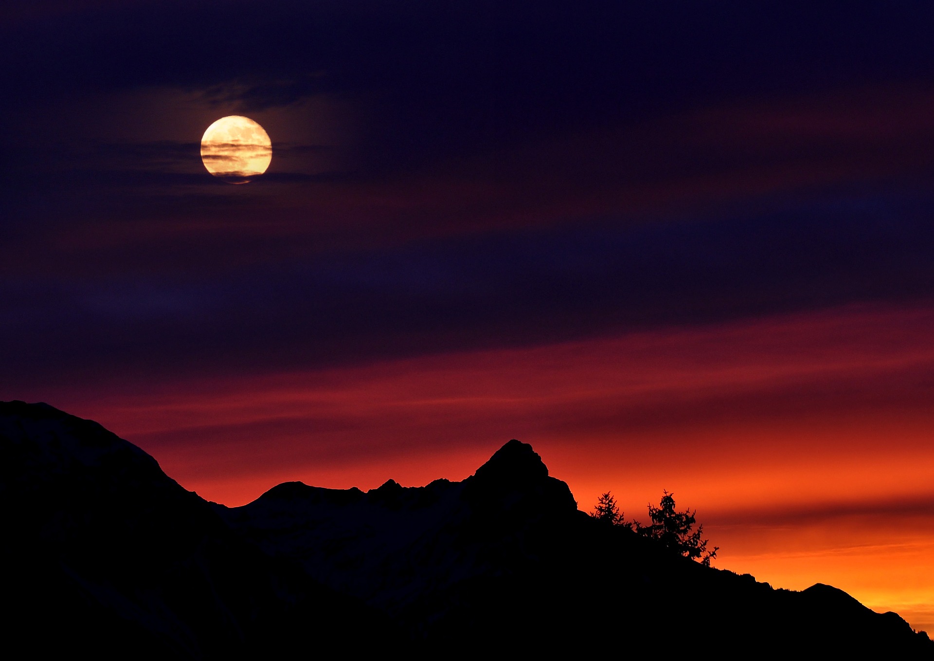 Free download high resolution image - free image free photo free stock image public domain picture -The moon In the sky. Wooden fence in snowy field. Twilight.