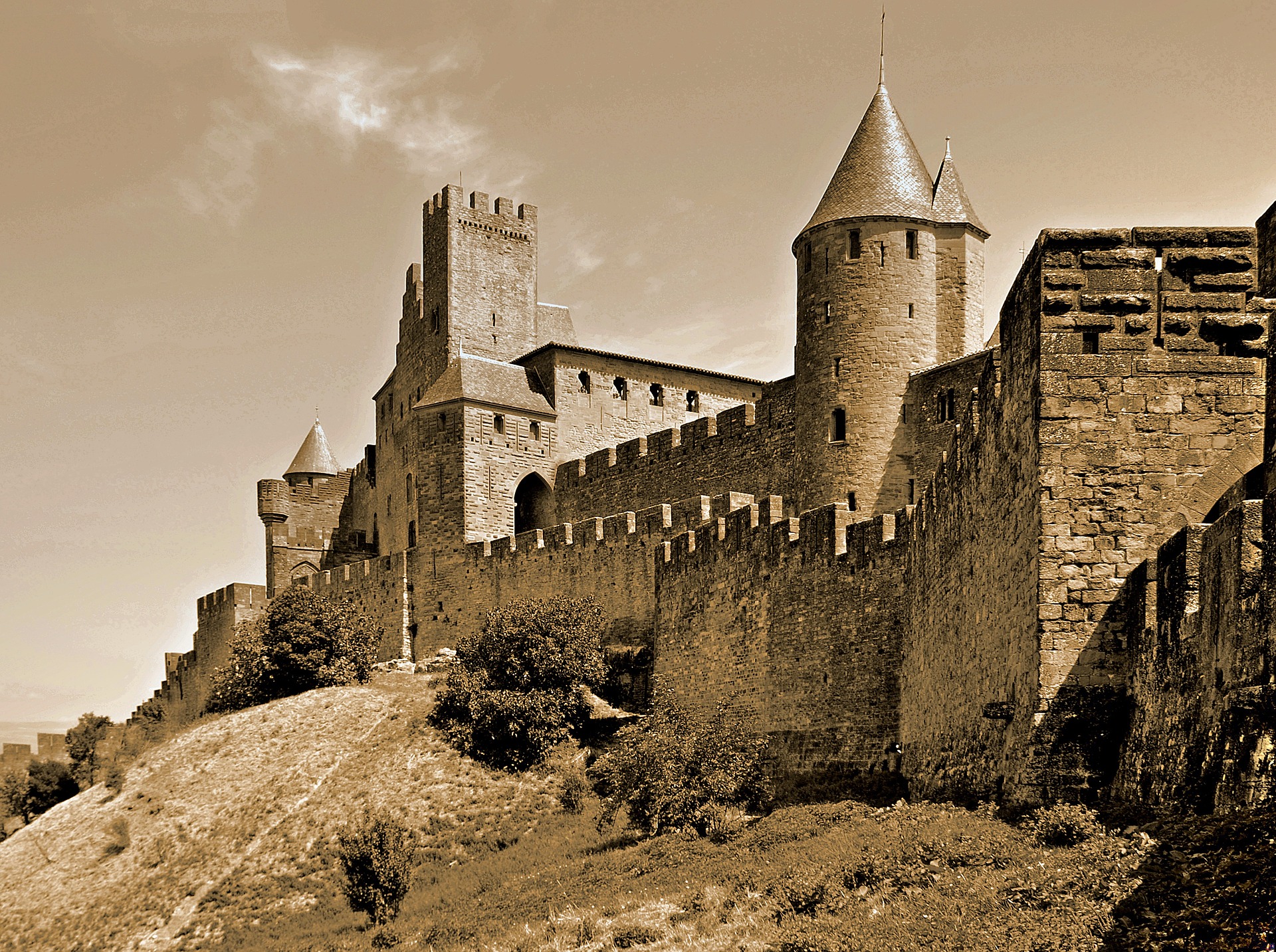 Free download high resolution image - free image free photo free stock image public domain picture -Castle at Carcassonne, France at sunset