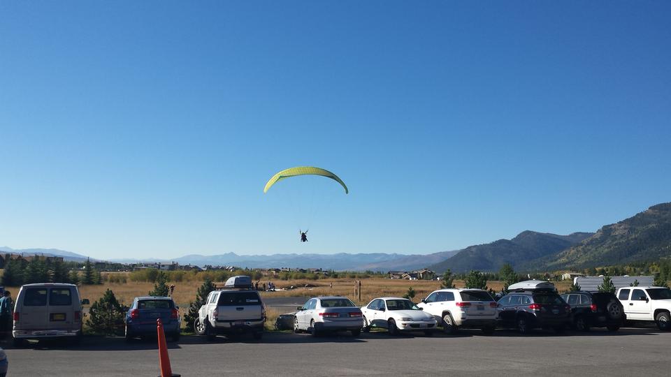 Free download high resolution image - free image free photo free stock image public domain picture  Paraglider sailing above Jackson Hole, Wyoming with blue sky