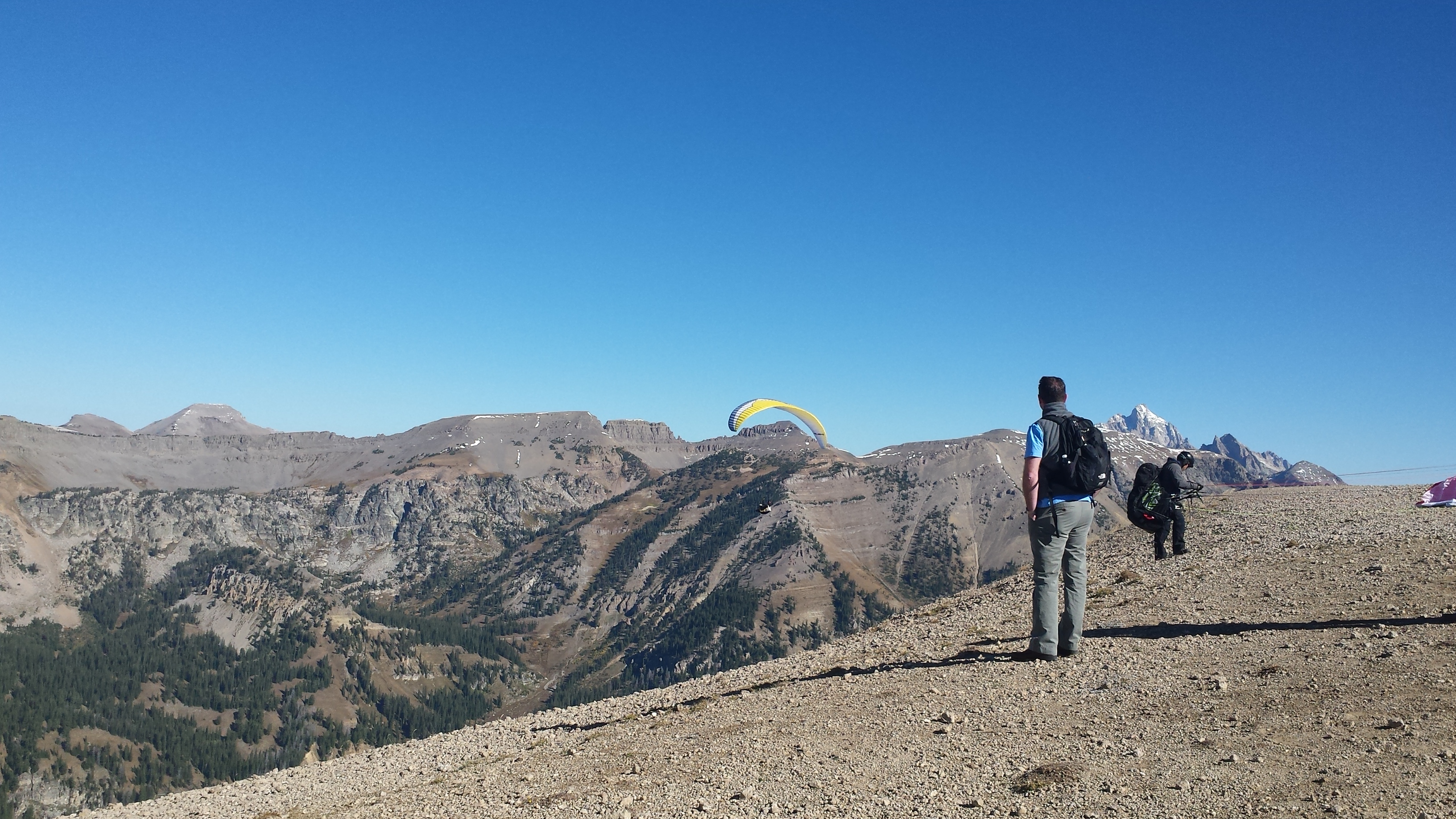 Free download high resolution image - free image free photo free stock image public domain picture -Paraglider sailing above Jackson Hole, Wyoming with blue sky