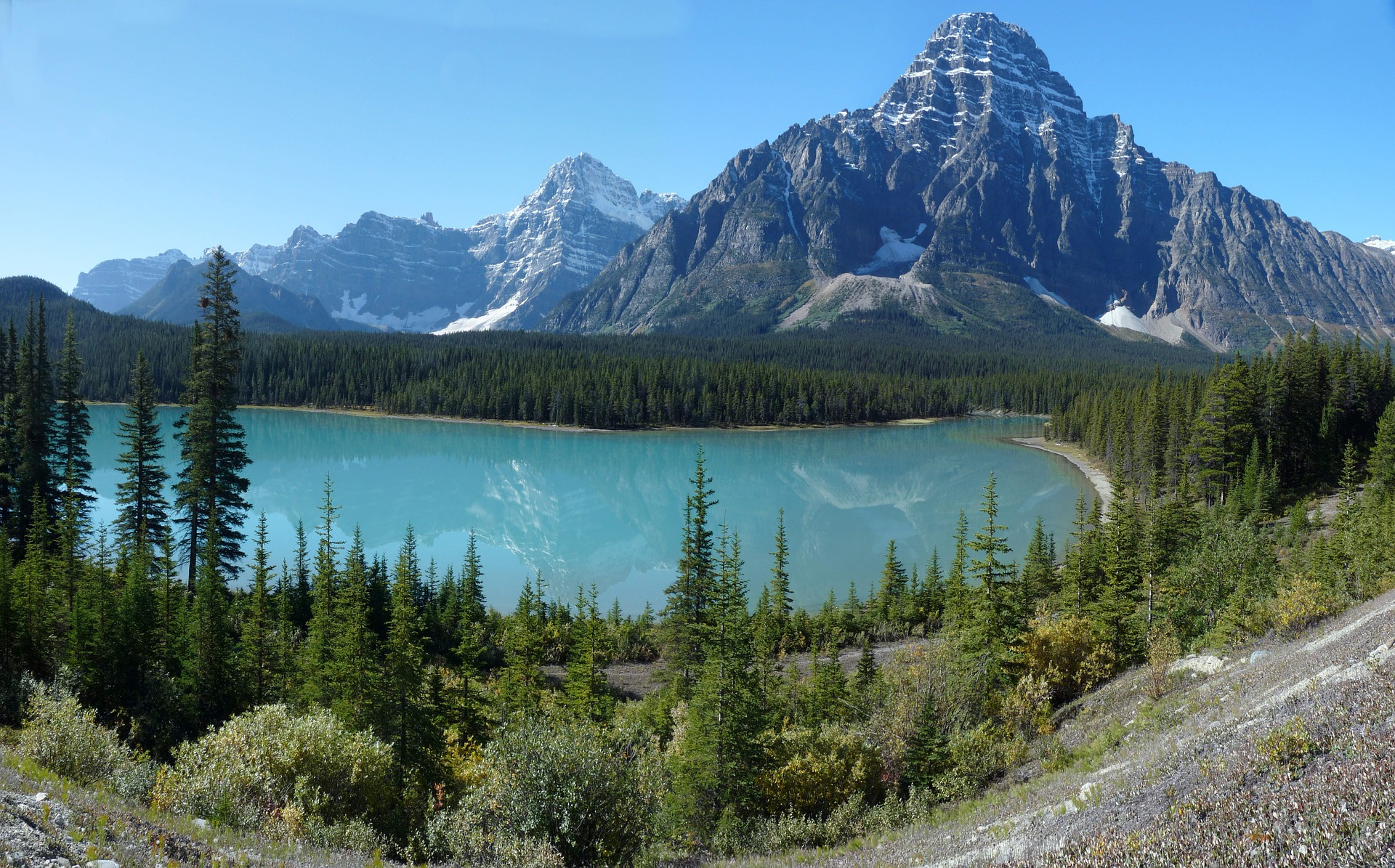 Free download high resolution image - free image free photo free stock image public domain picture -Sunrise at Moraine lake with in the valley of ten peaks, Banff