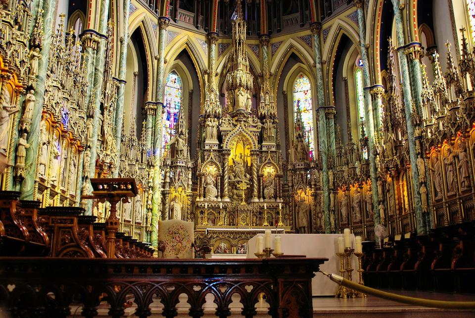 Free download high resolution image - free image free photo free stock image public domain picture  Interior of Notre-Dame Cathedral Basilica, Ottawa, Ontario,Canada