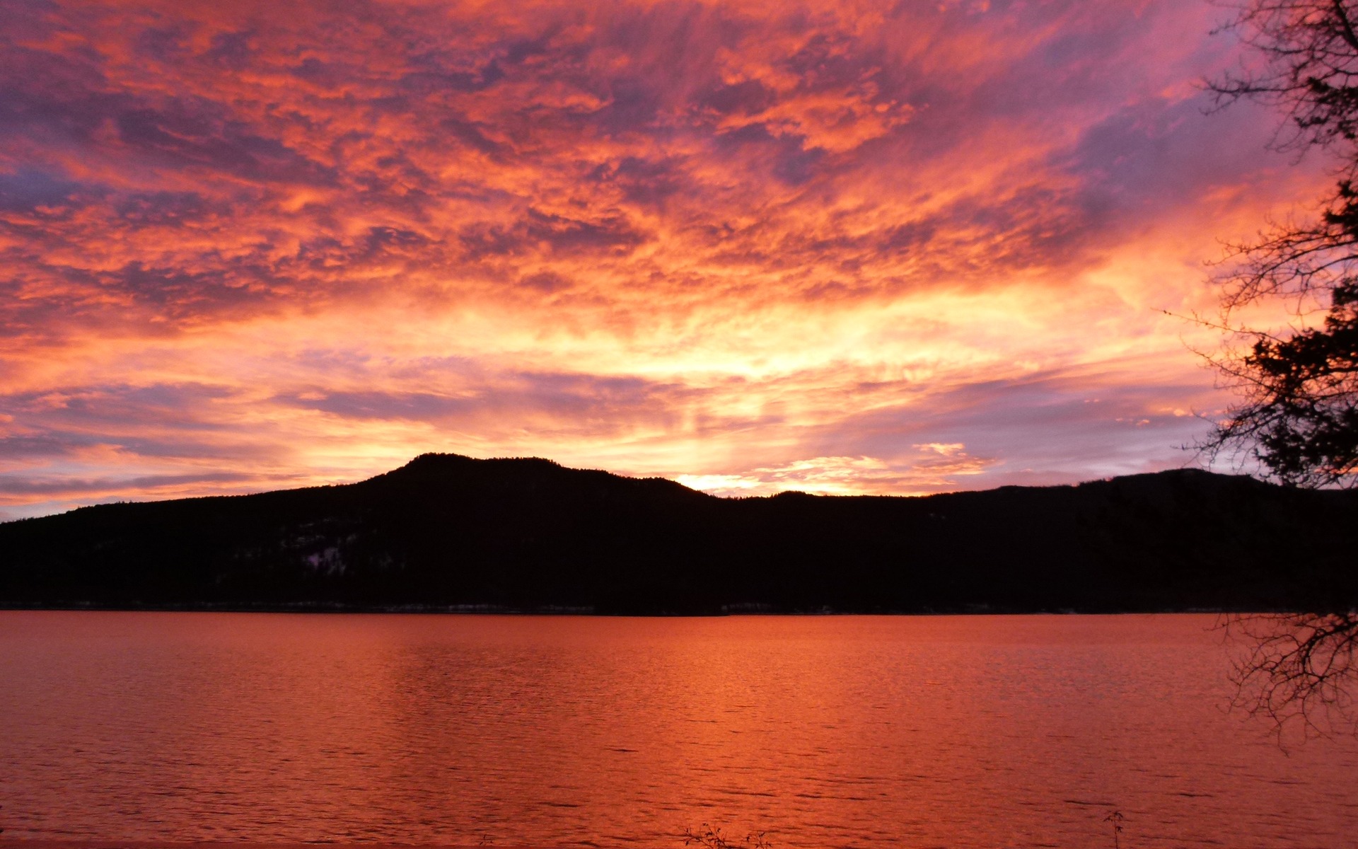 Free download high resolution image - free image free photo free stock image public domain picture -Canim Lake British Columbia Canada Sunrise Red