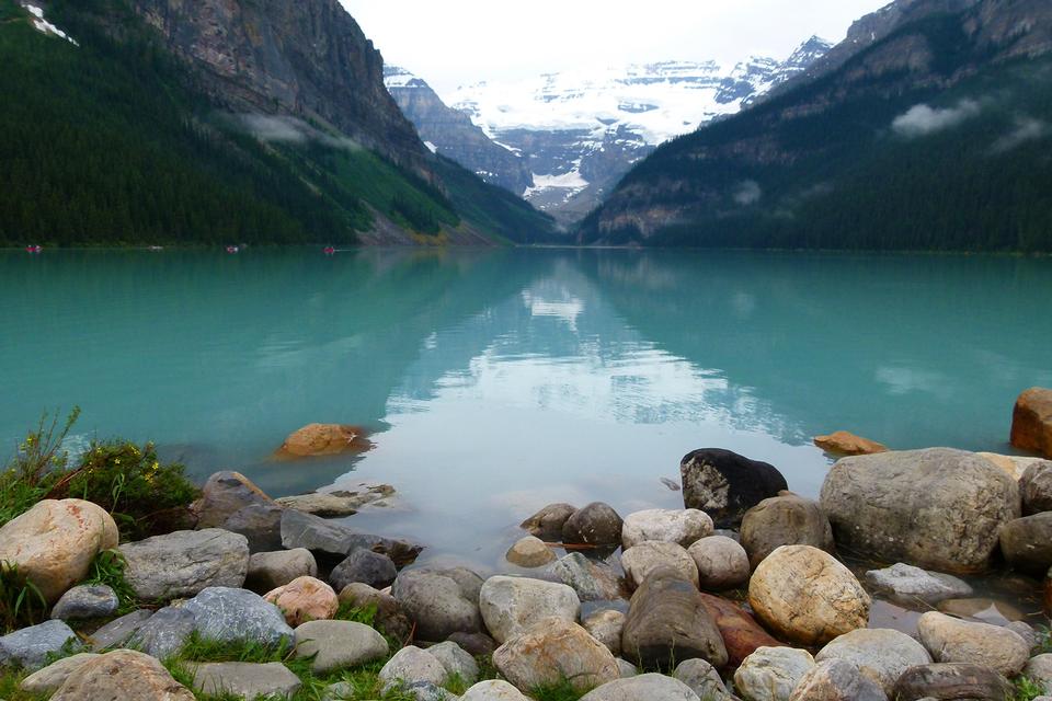 Free download high resolution image - free image free photo free stock image public domain picture  Lake Louise half frozen in summertime