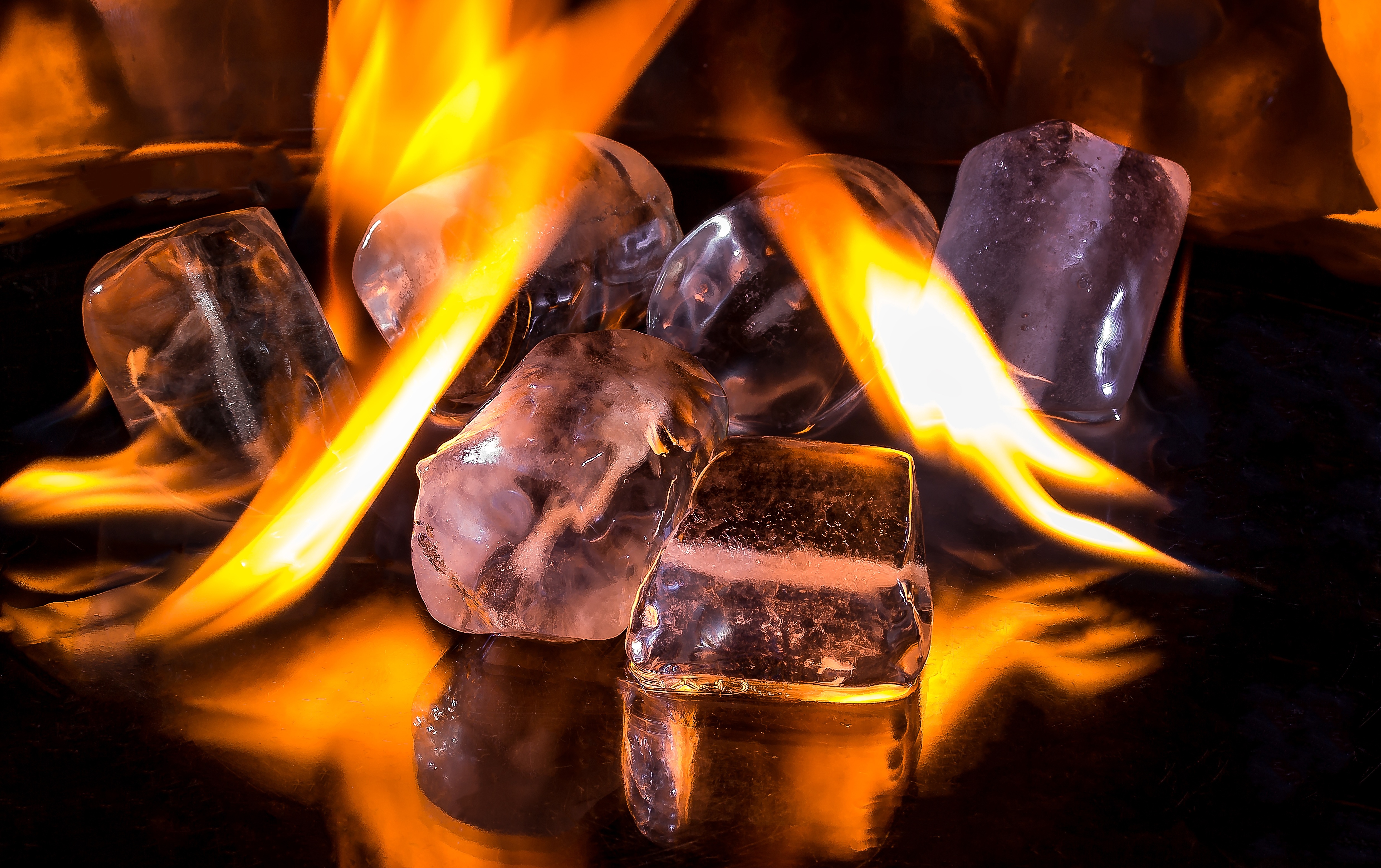 Free download high resolution image - free image free photo free stock image public domain picture -Melting ice cubes and fire