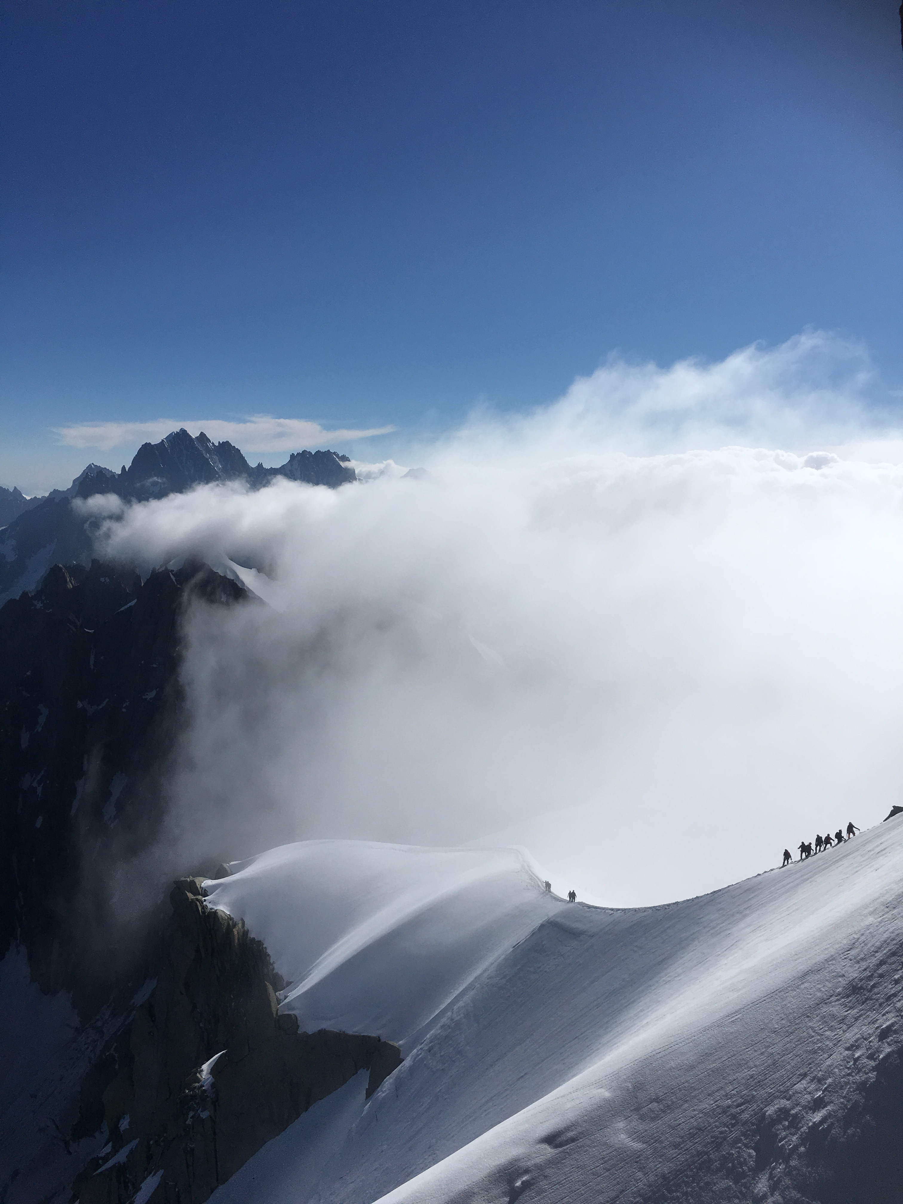 Free download high resolution image - free image free photo free stock image public domain picture -Mont Blanc mountaneers walking on snowy ridge