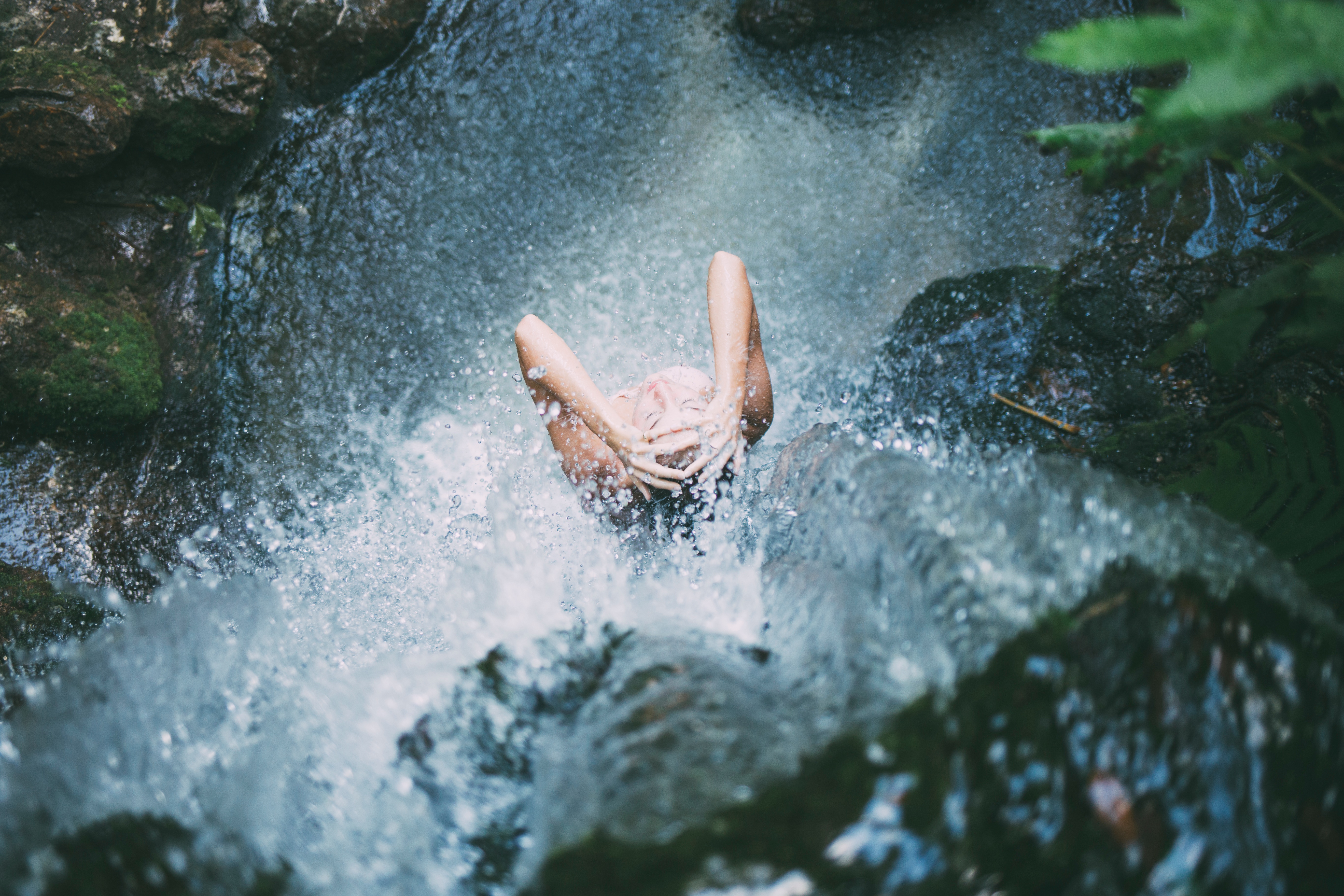 Free download high resolution image - free image free photo free stock image public domain picture -Girl showering in waterfall