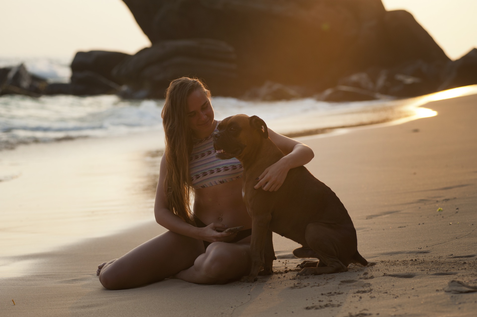 Free download high resolution image - free image free photo free stock image public domain picture -blond woman sitting on sand with dog