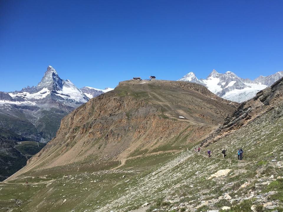 Free download high resolution image - free image free photo free stock image public domain picture  hikers team in the mountains. Matterhorn. Swiss Alps