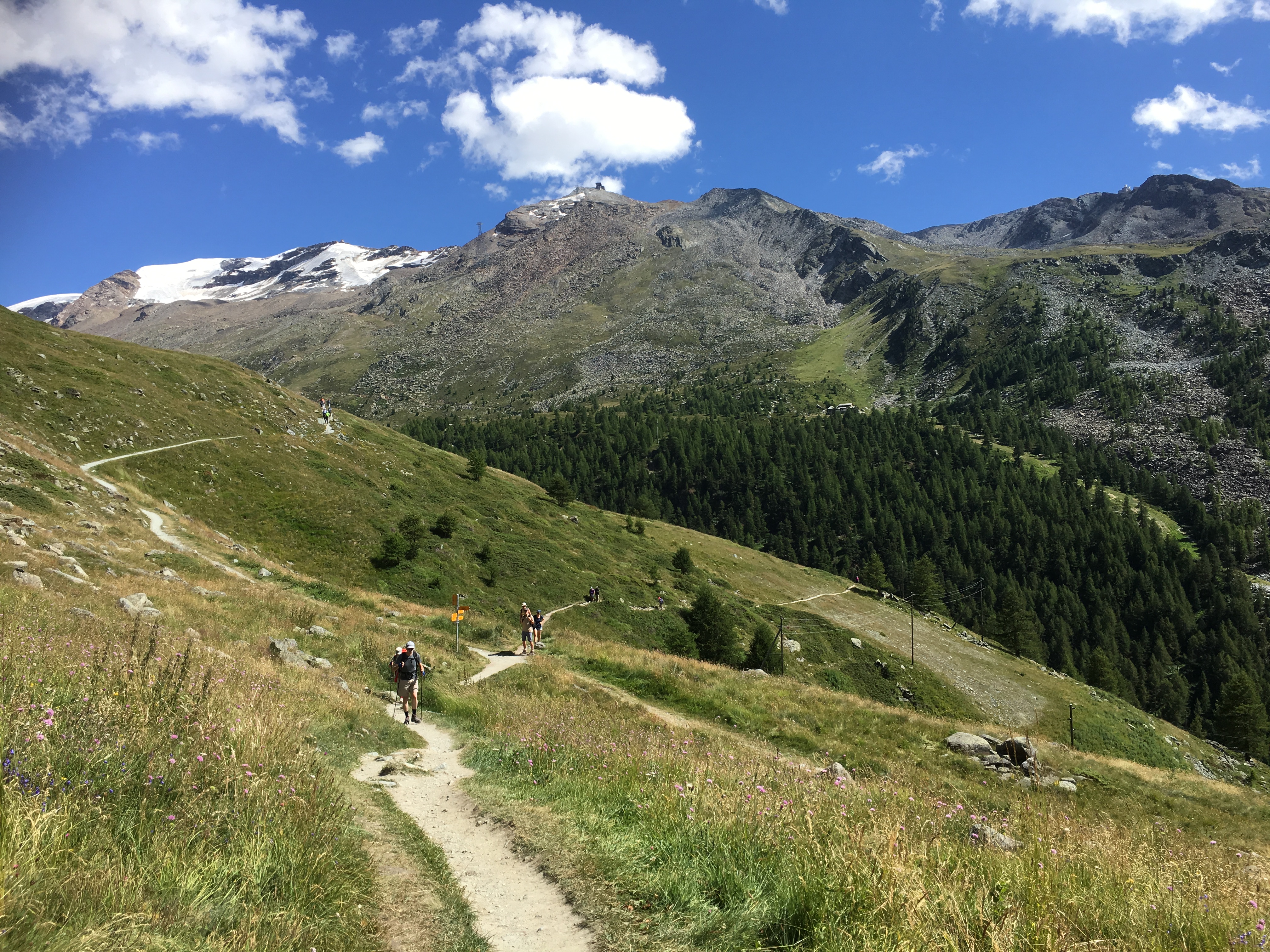 Free download high resolution image - free image free photo free stock image public domain picture -hikers team in the mountains. Matterhorn. Swiss Alps