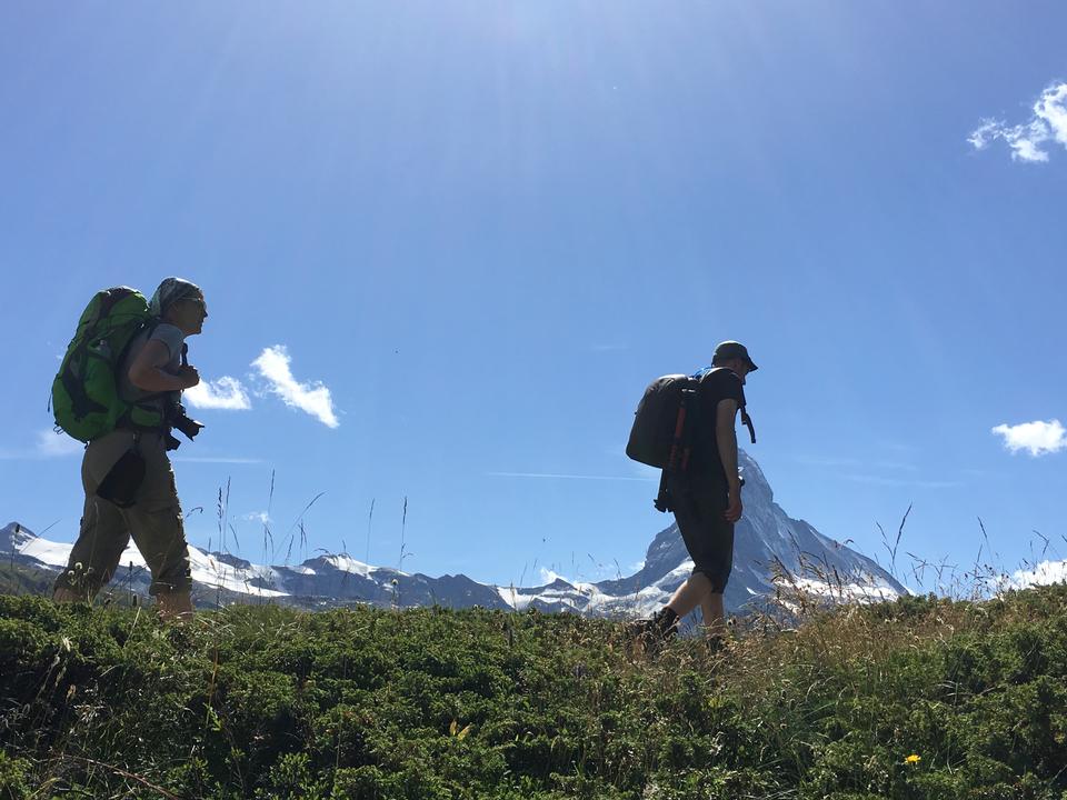 Free download high resolution image - free image free photo free stock image public domain picture  hikers team in the mountains. Matterhorn. Swiss Alps