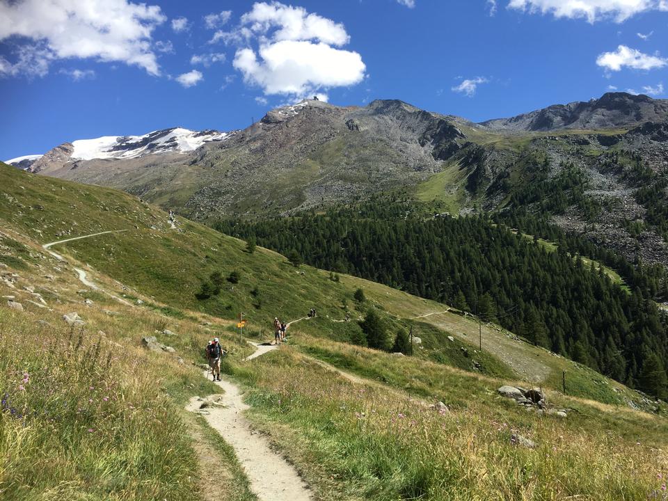 Free download high resolution image - free image free photo free stock image public domain picture  hikers team in the mountains. Matterhorn. Swiss Alps