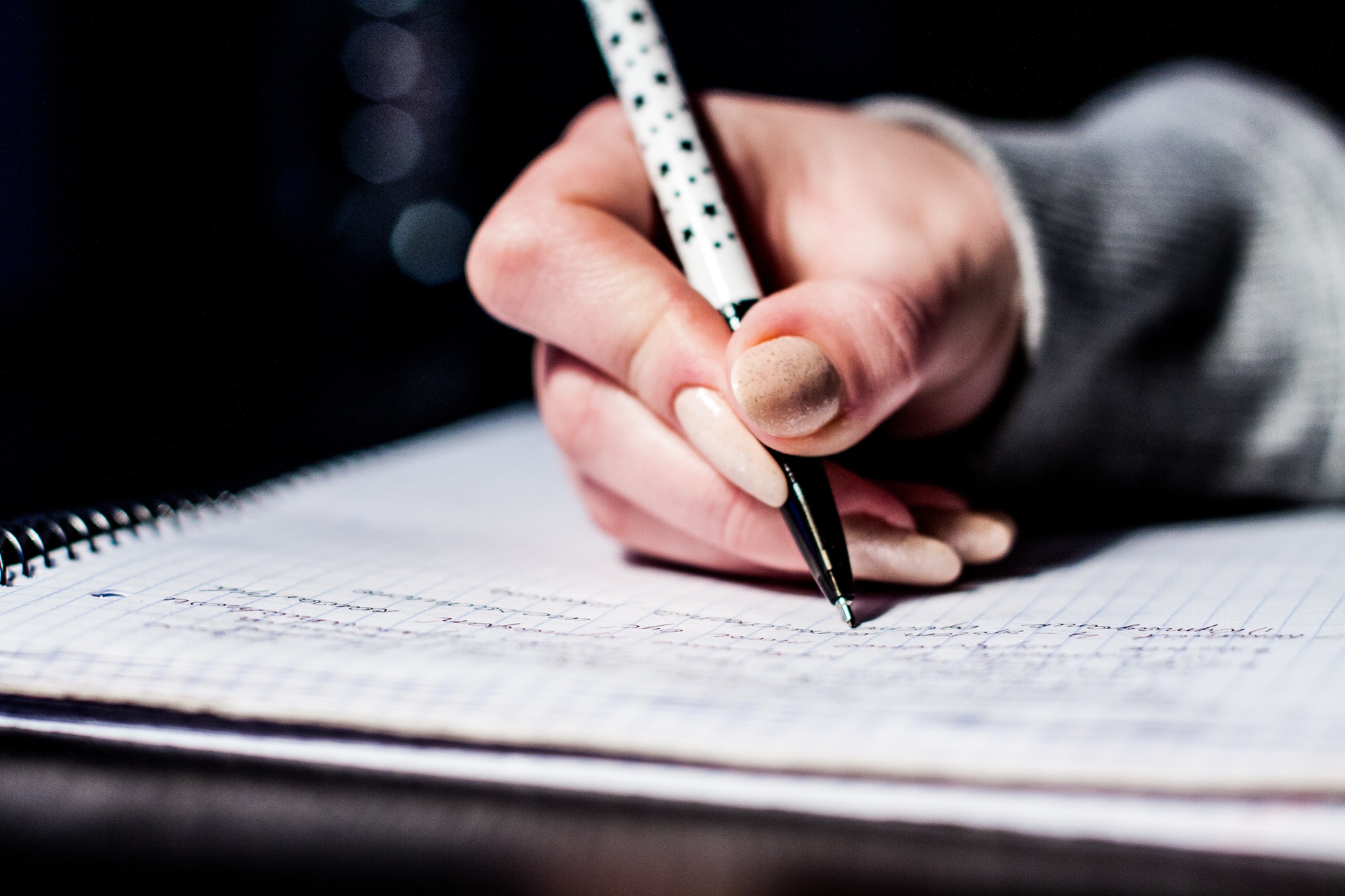 Free download high resolution image - free image free photo free stock image public domain picture -Male hand writing on opened notebook