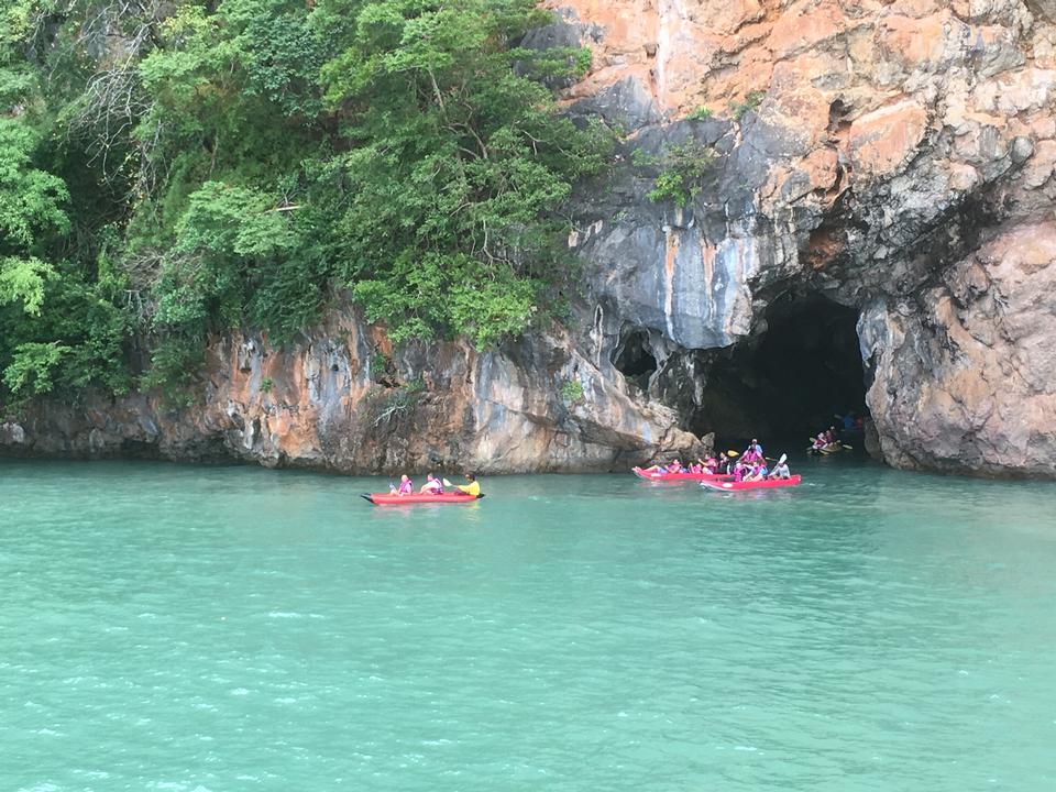 Free download high resolution image - free image free photo free stock image public domain picture  Tourists kayaking through limestone cliffs in Phang-nga Bay