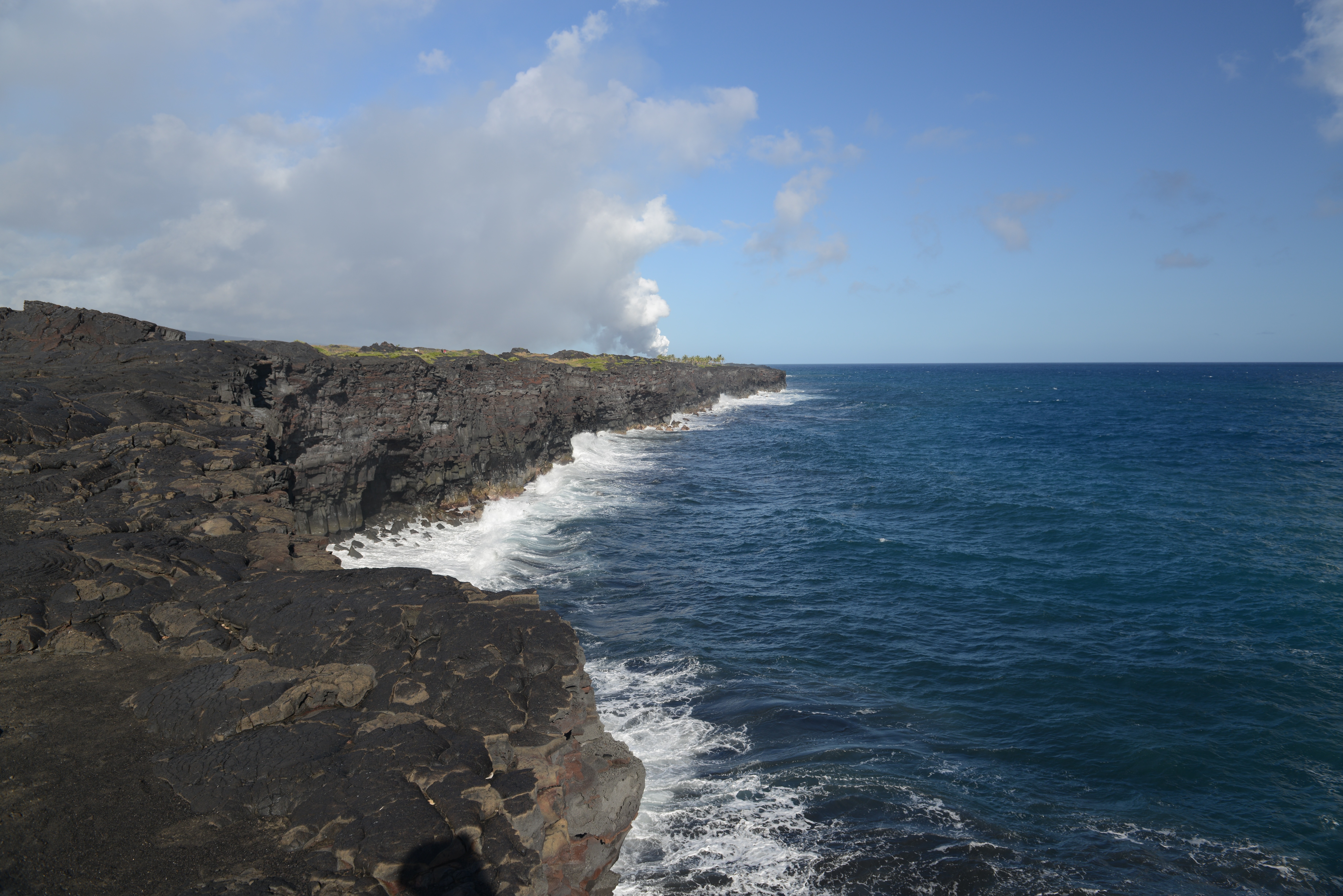 Free download high resolution image - free image free photo free stock image public domain picture -Waves crash along the black lava rock cliffs in the Hawaii