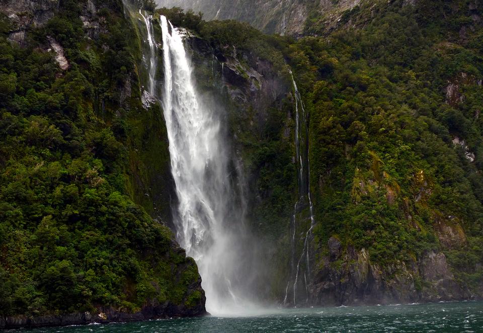 Free download high resolution image - free image free photo free stock image public domain picture  Stirling Falls Milford Sound Fiordland New Zealand