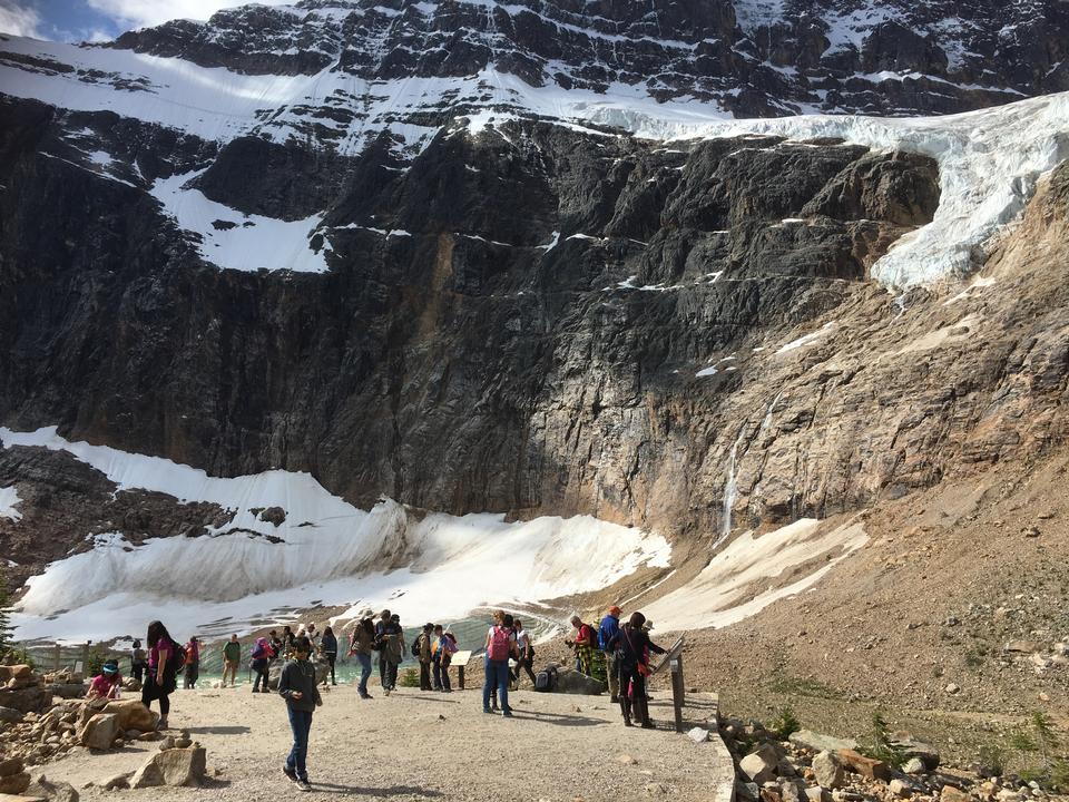 Free download high resolution image - free image free photo free stock image public domain picture  Glacier lake. Angel Glacier at Mount Edith Cavell. Jasper Nationa