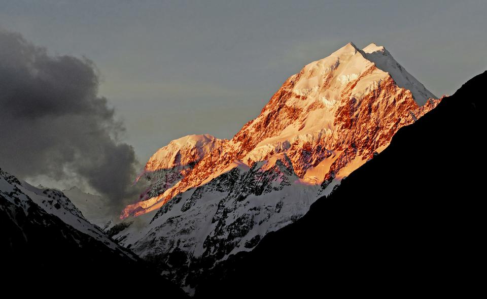 Free download high resolution image - free image free photo free stock image public domain picture  Sunset on the Summit of Mount Cook