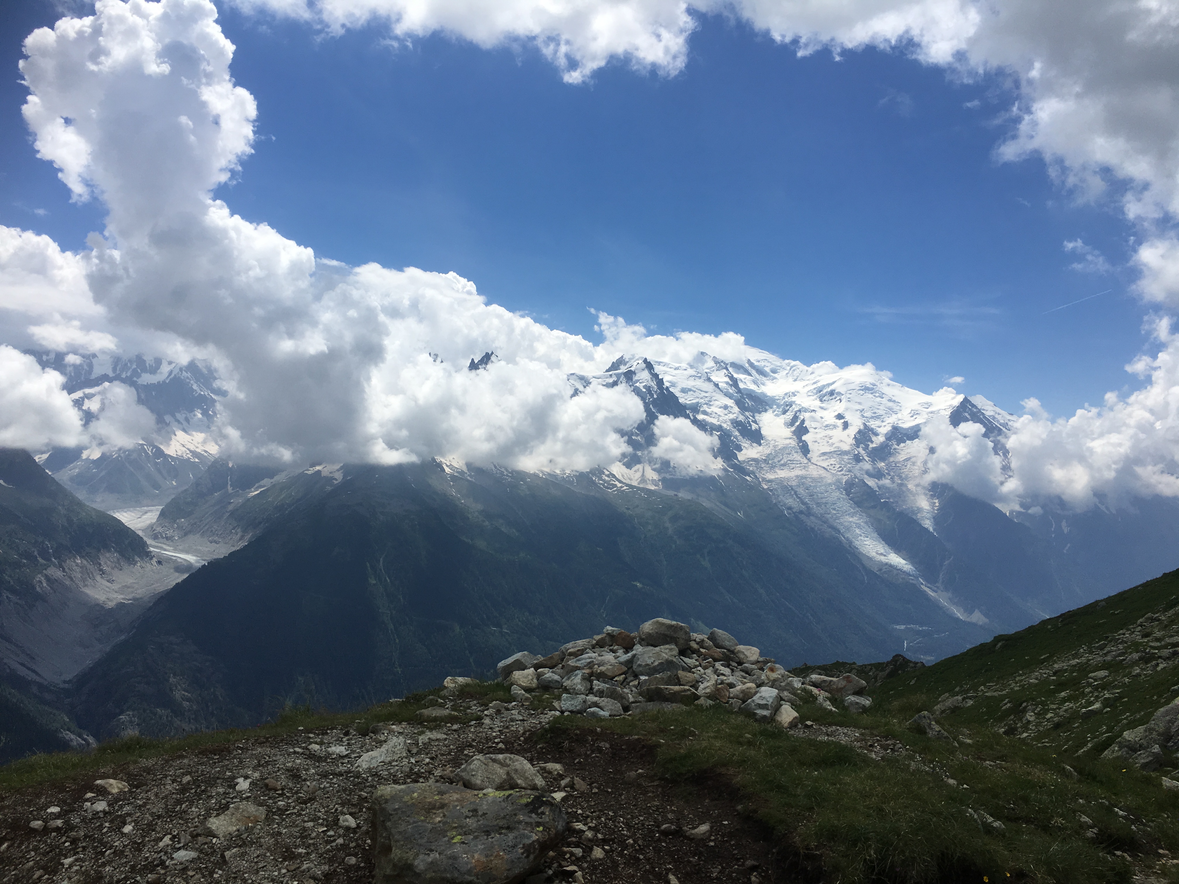 Free download high resolution image - free image free photo free stock image public domain picture -Mountain trail looking towards Mont Blanc mountain range