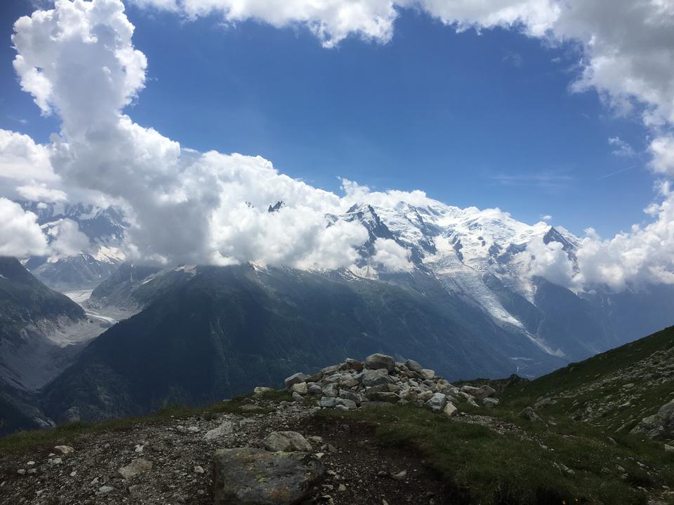 Free download high resolution image - free image free photo free stock image public domain picture  Mountain trail looking towards Mont Blanc mountain range