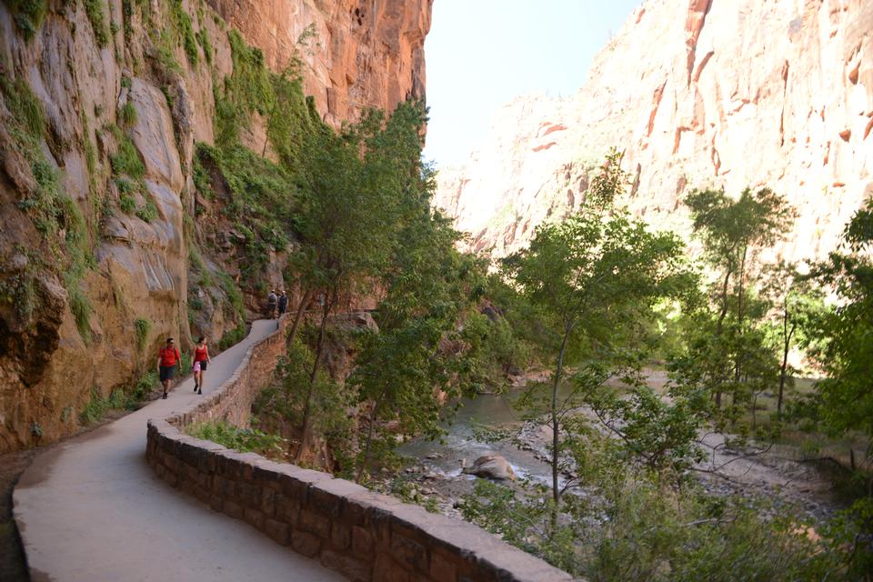 Free download high resolution image - free image free photo free stock image public domain picture  Amazing landscape of canyon in Zion National Park, The Narrow