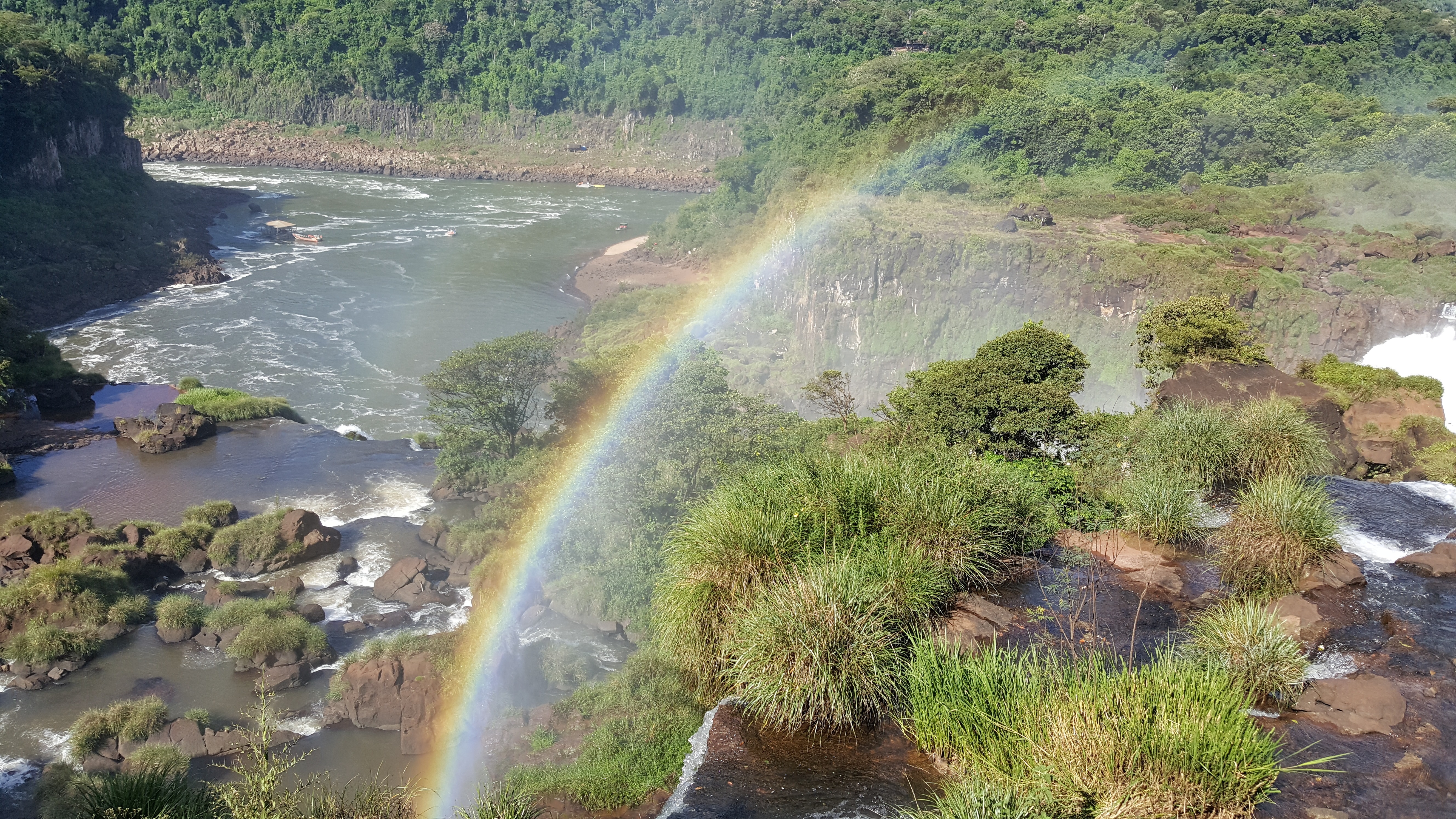 Free download high resolution image - free image free photo free stock image public domain picture -Iguassu waterfalls with rainbow on a sunny day