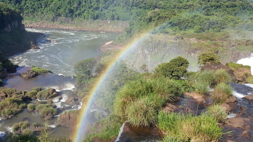 Free download high resolution image - free image free photo free stock image public domain picture  Iguassu waterfalls with rainbow on a sunny day