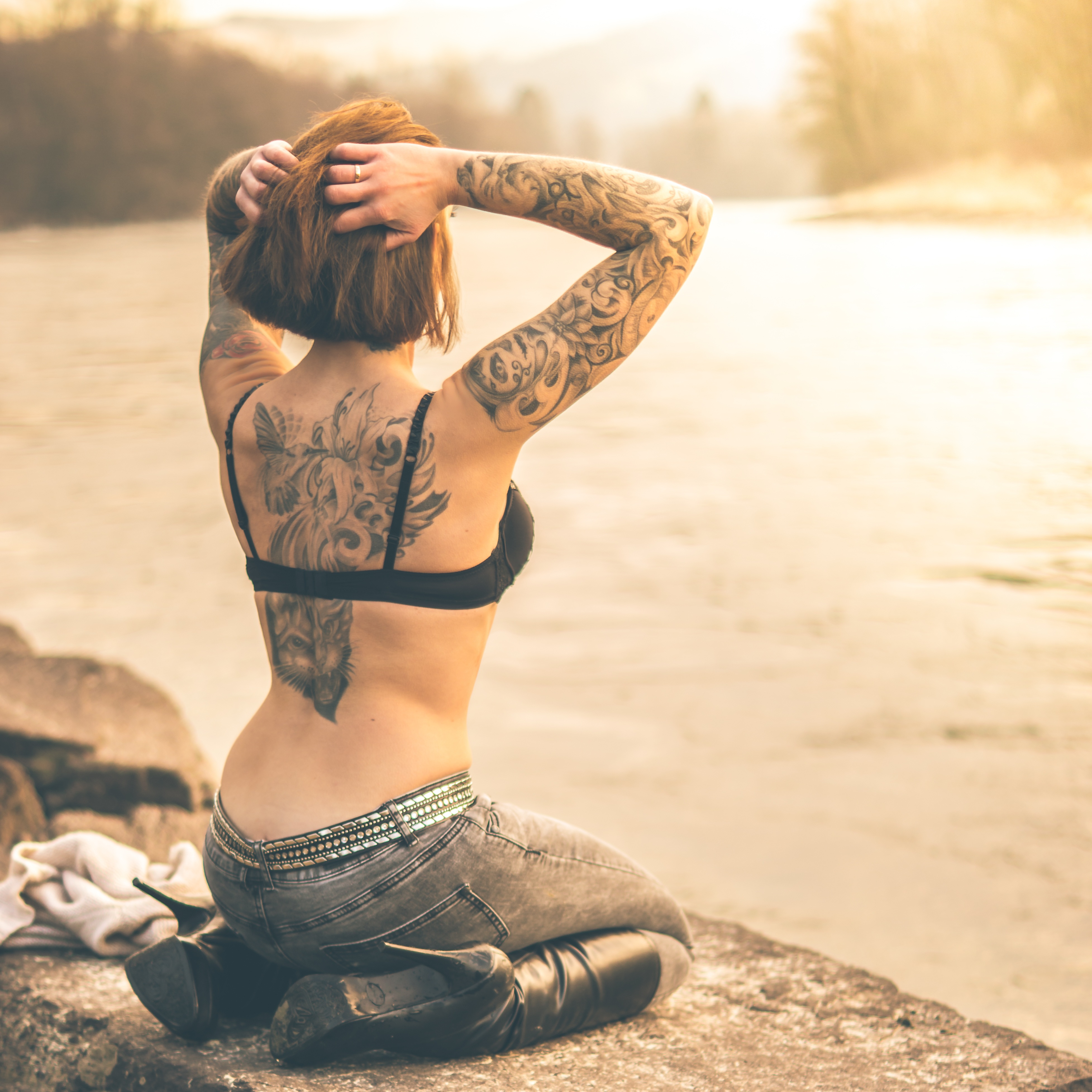 Free download high resolution image - free image free photo free stock image public domain picture -Beautiful girl with stylish make-up and tattooed arms. tattoo