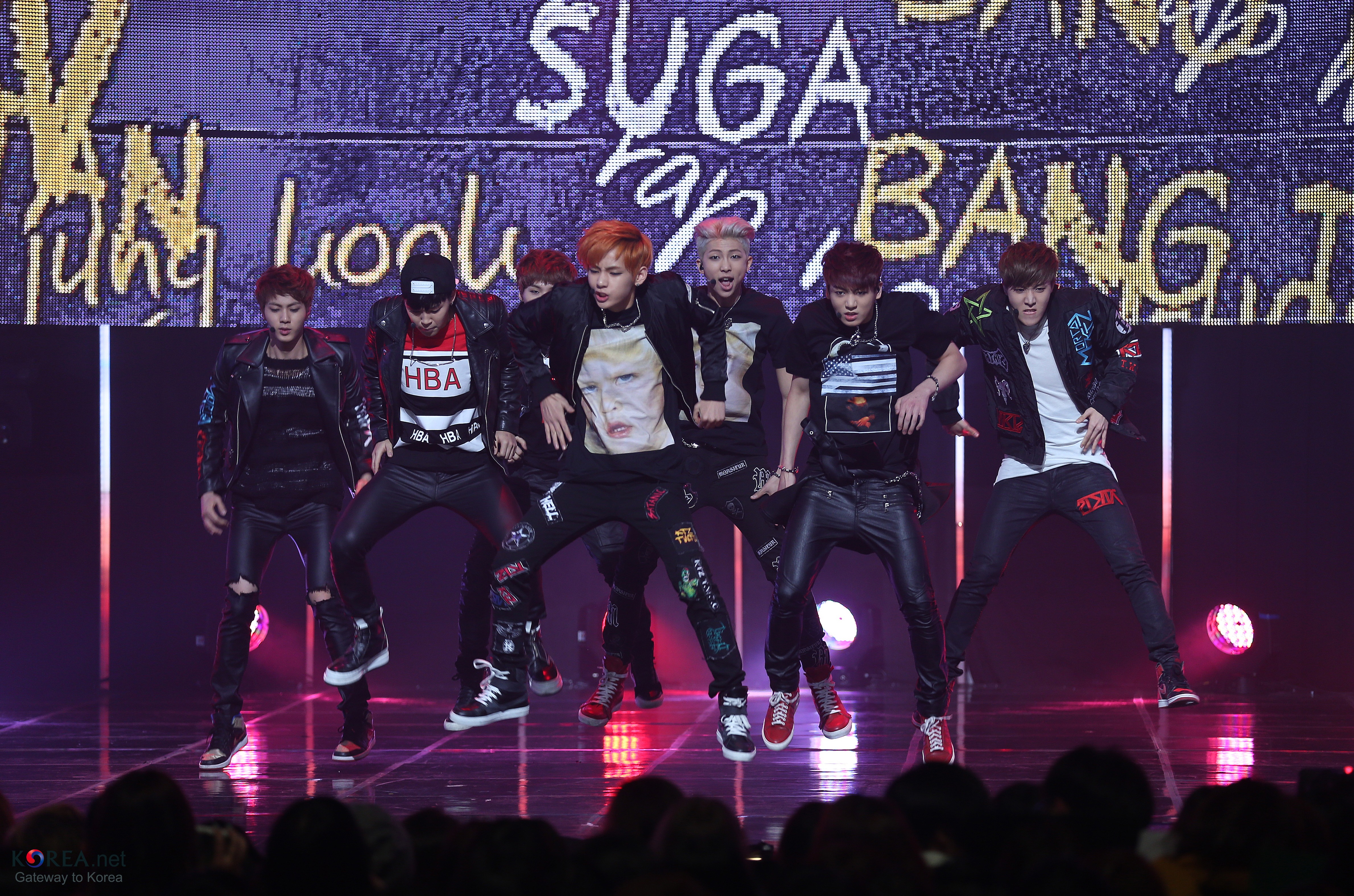 Free download high resolution image - free image free photo free stock image public domain picture -K-pop Idol Group BTS in 2014 performing at Mnet M Countdown.